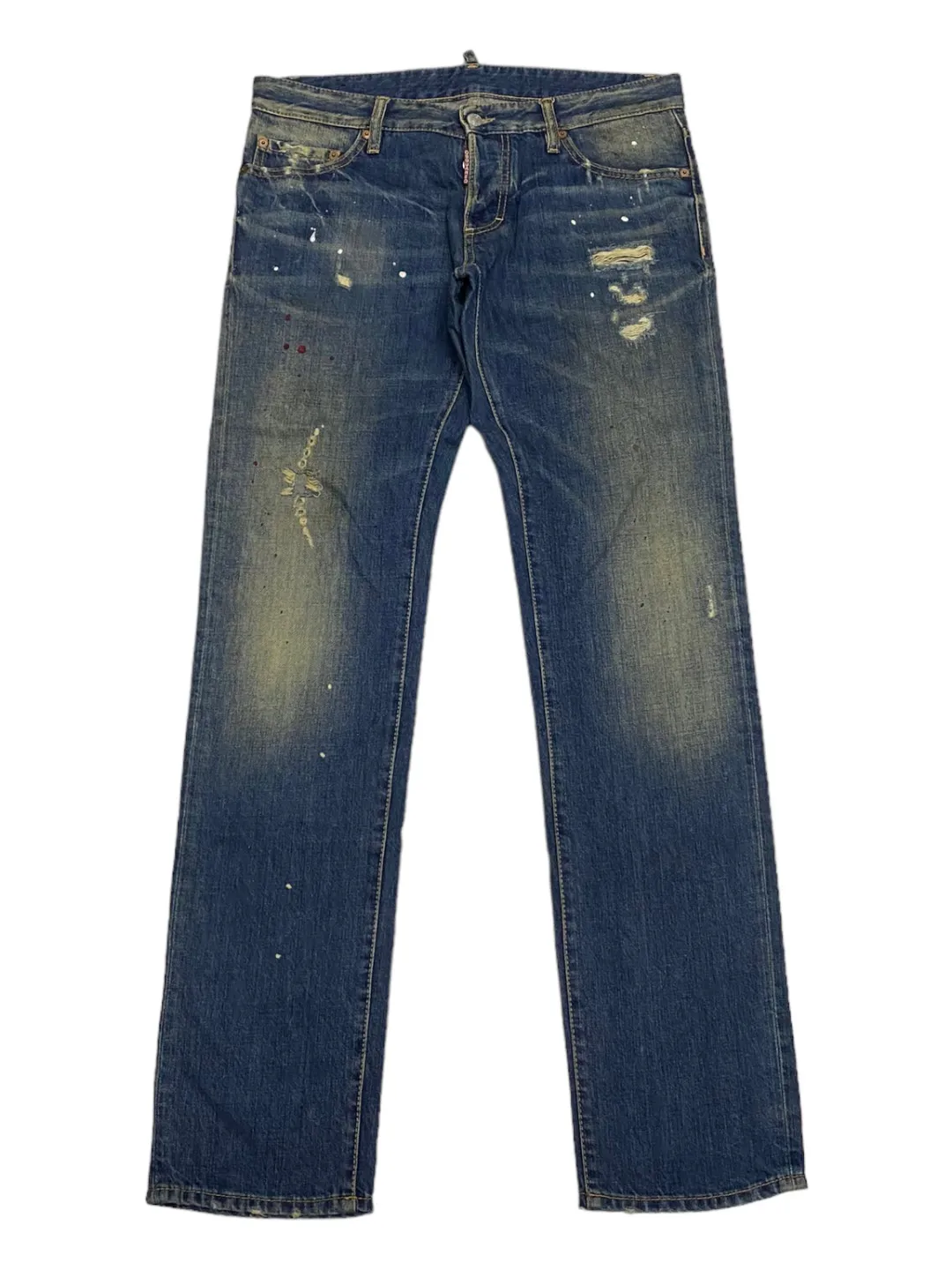🇨🇦 DSQUARED2 MADE IN ITALY DISTRESSED DENIM PANTS RARE DESIGN