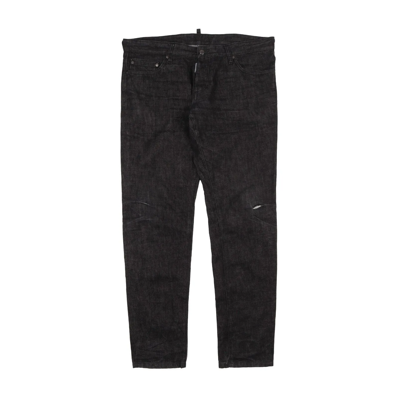 DSQUARED2 Denim Dark Grey Distressed Slim Jeans 010952