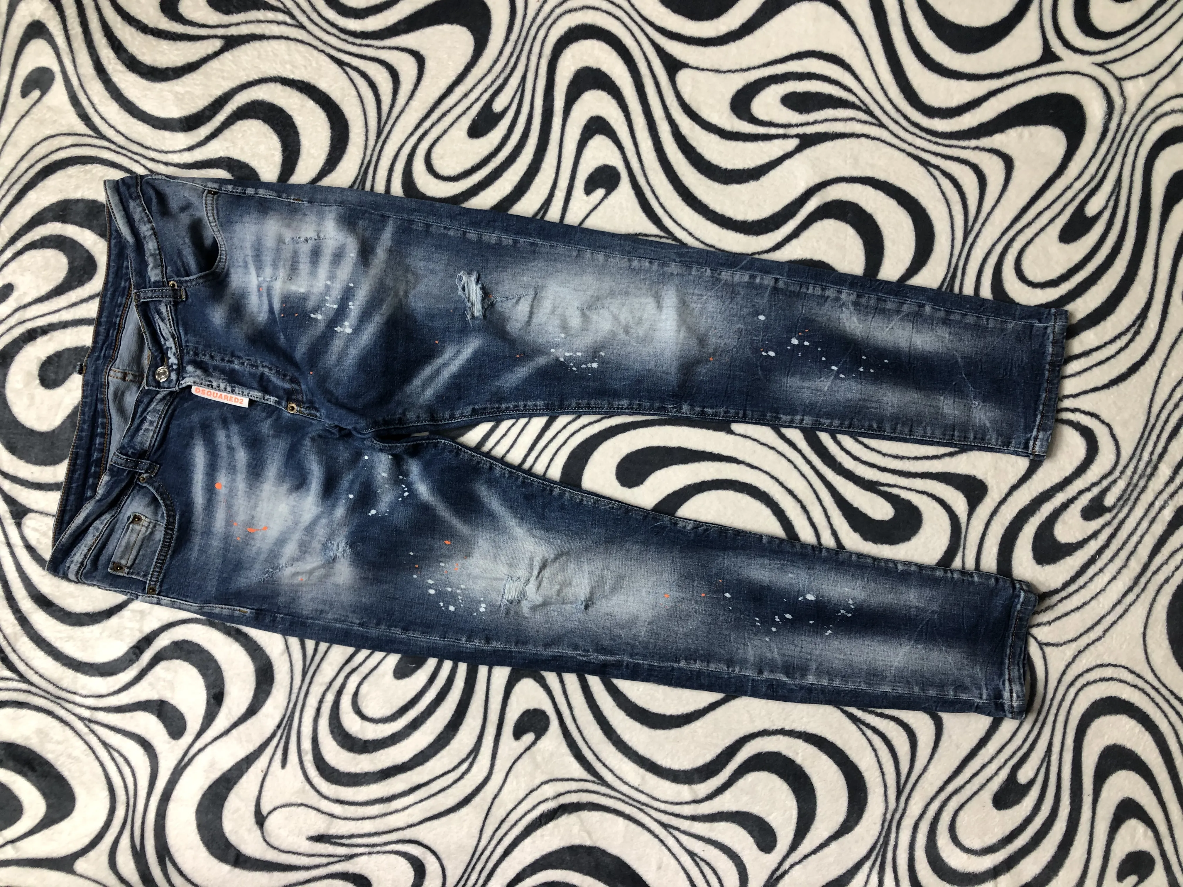 Dsquared2 Mens Distressed Denim Pants Jeans