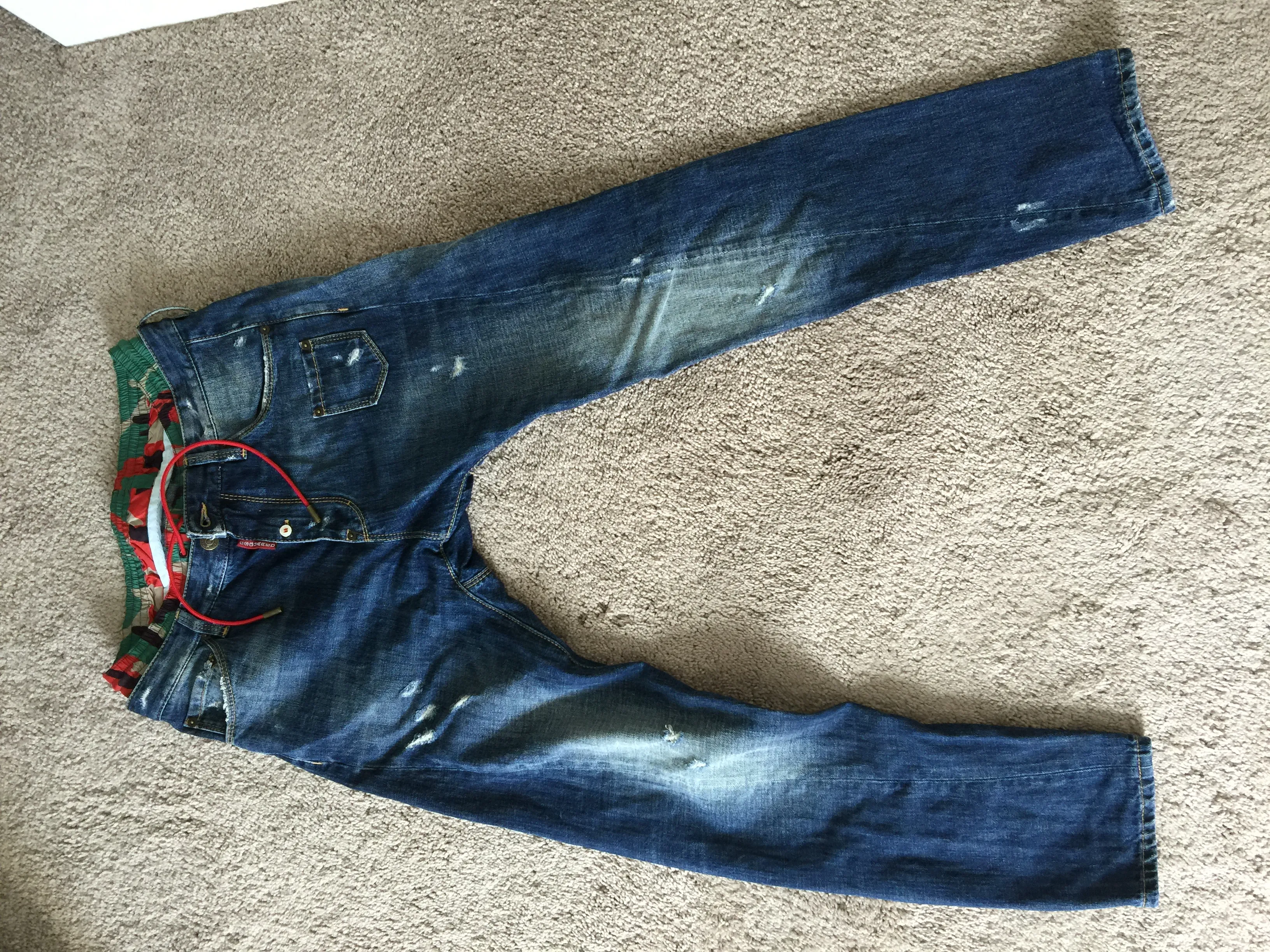 drop crotch jeans