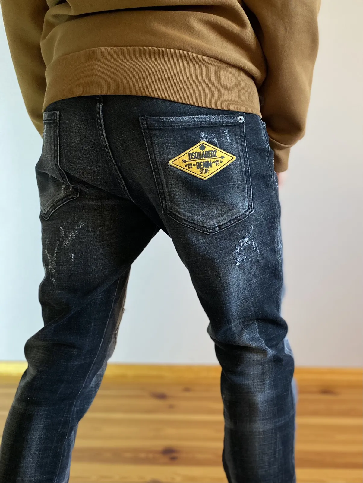 🍁Dsquared 2🇮🇹🇨🇦Distressed Denim Jeans Big Logo
