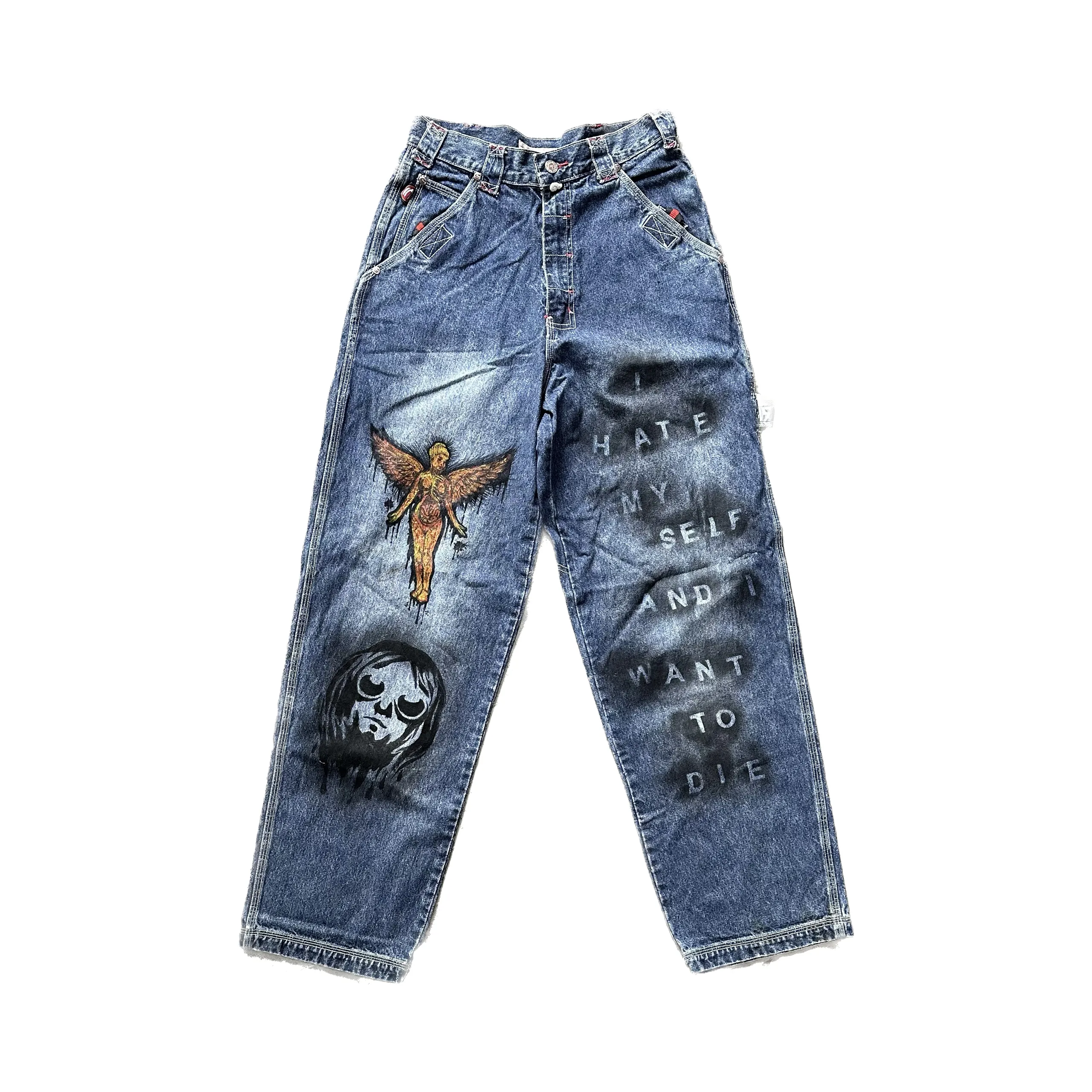 Kurt Cobain "in Utero" custom pants