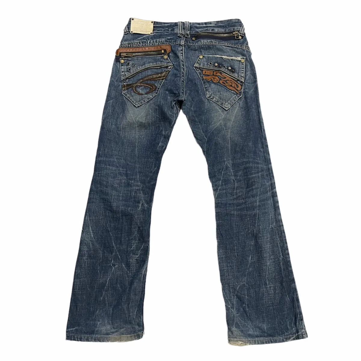 💥 Japan RED PAPPER Distressed Denim Jeans