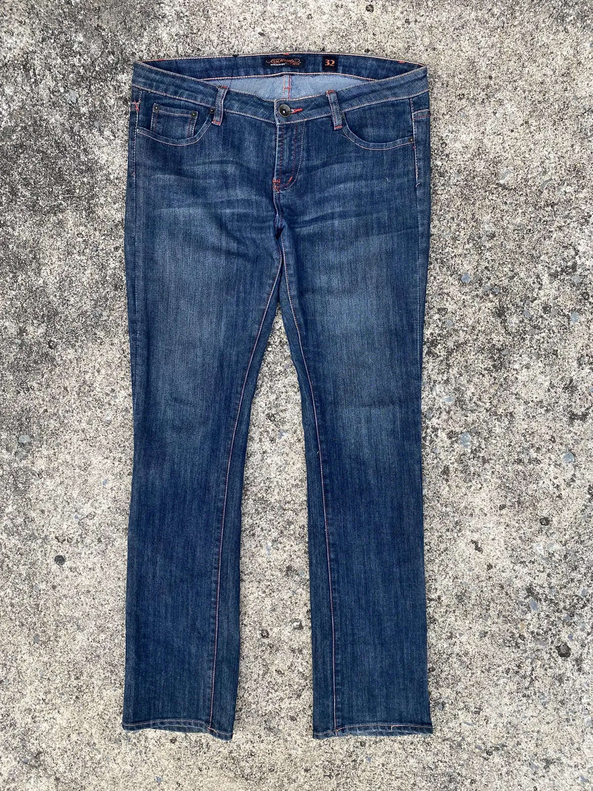 Navy Blue Jeans Ed Hardy By Christian Audigier