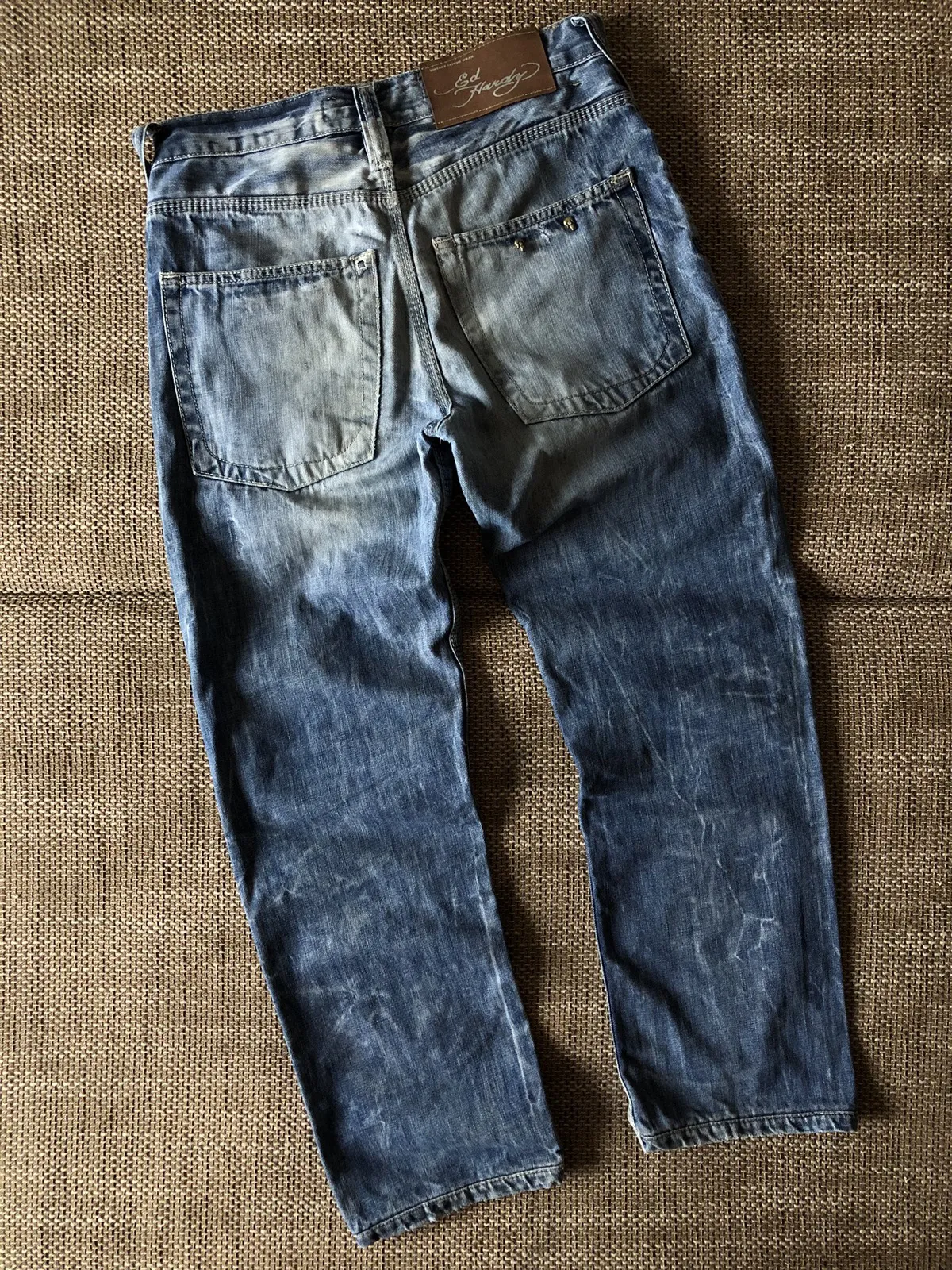 Ed Hardy Tattoo Denim Pants Vintage