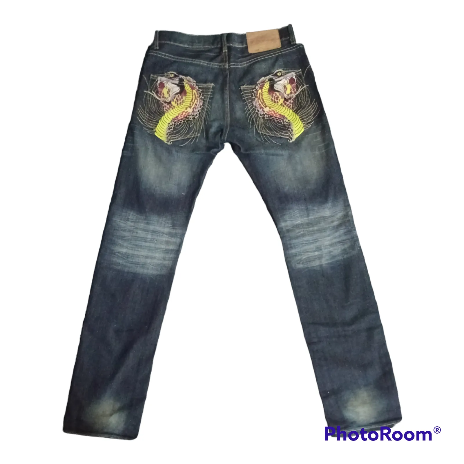 Embroided Cobra Jeans