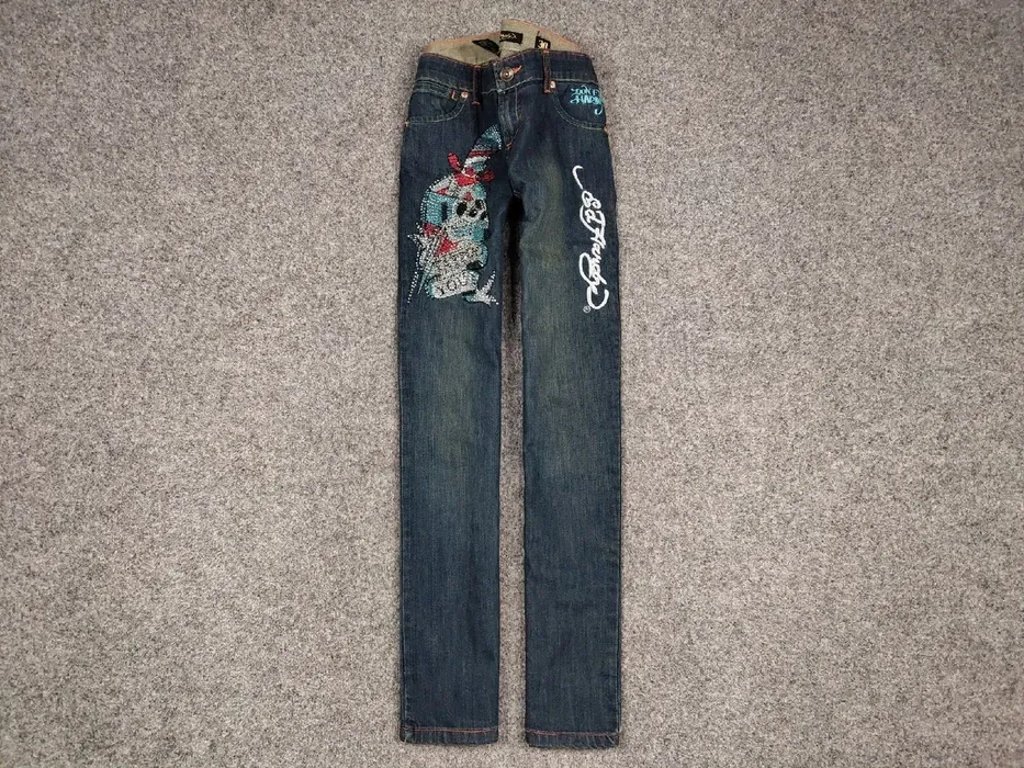 🔥 Ed Hardy x Christian Audigier Vintage Tattoo Denim Jeans