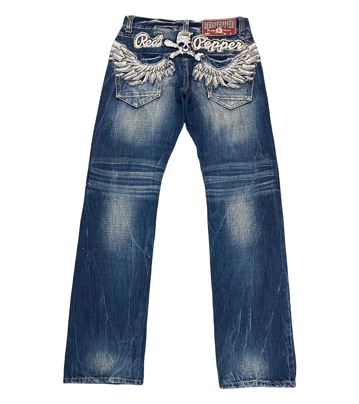 Red Pepper Japanese Ed Hardy Embroidered Jeans