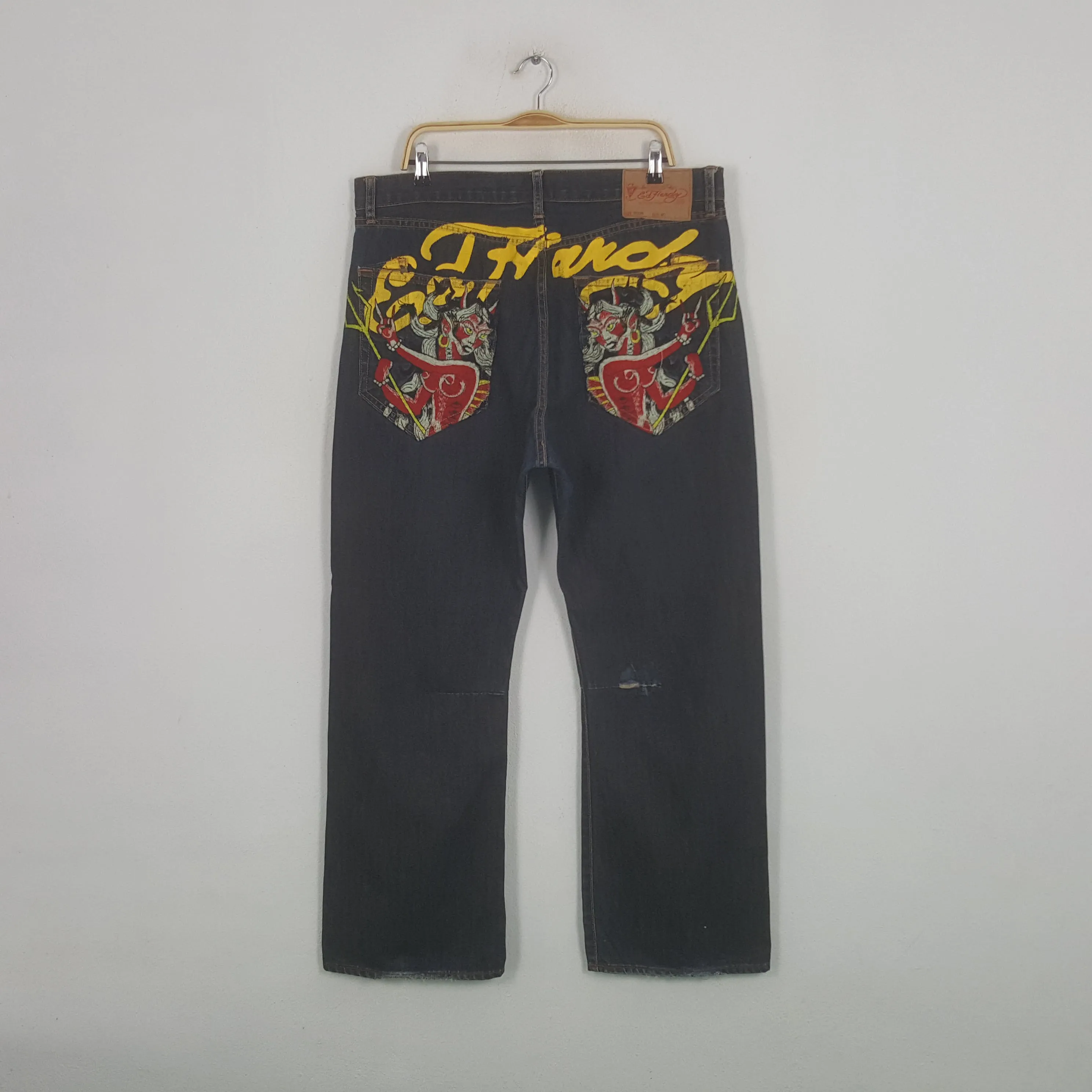 Vintage Ed Hardy by Christian Audiger Art Style Denim Jeans