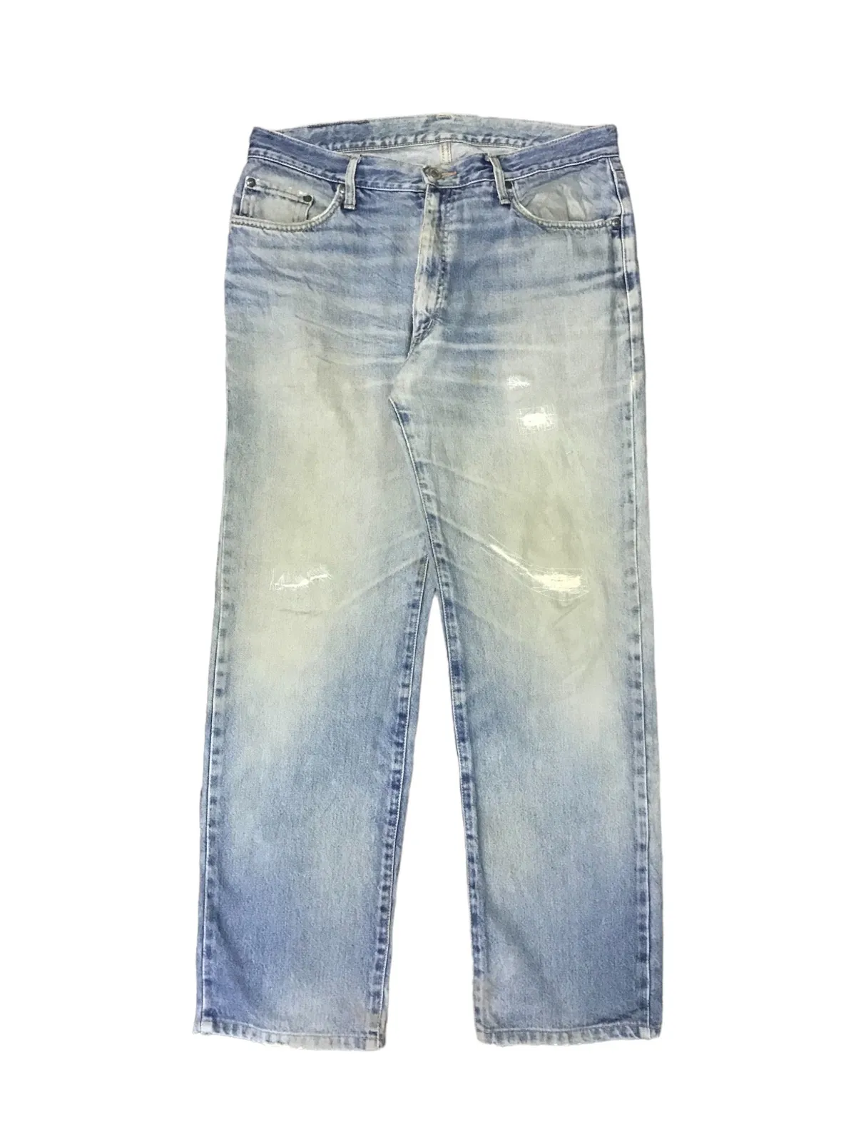 VINTAGE EDWIN JAPAN DISTRESSED RIPPED DESIGN BORO