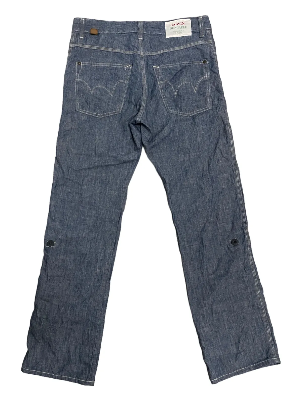 Vintage Edwin Dungaree Distressed Denim Jeans