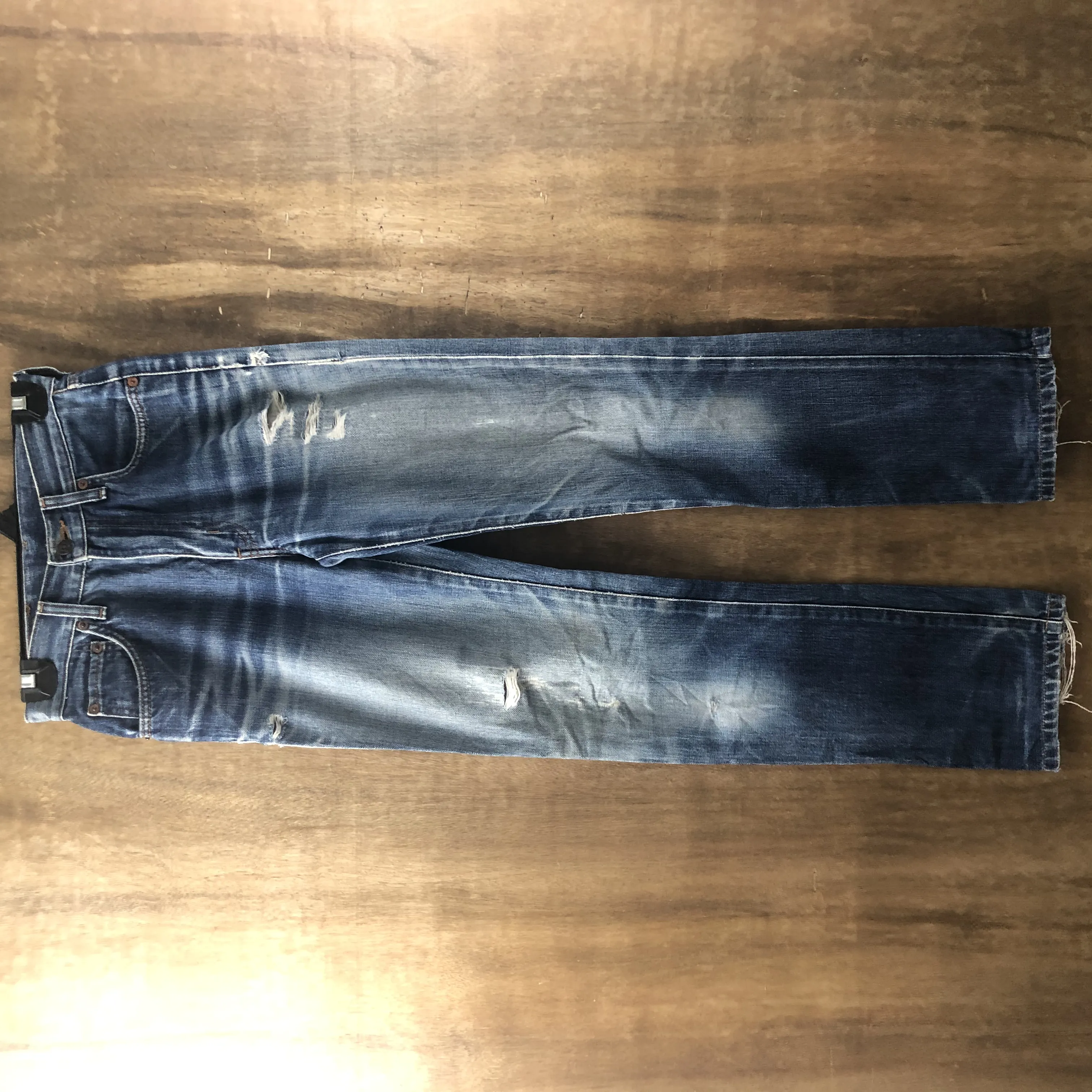 Edwin Vtg Blue Distressed Denim