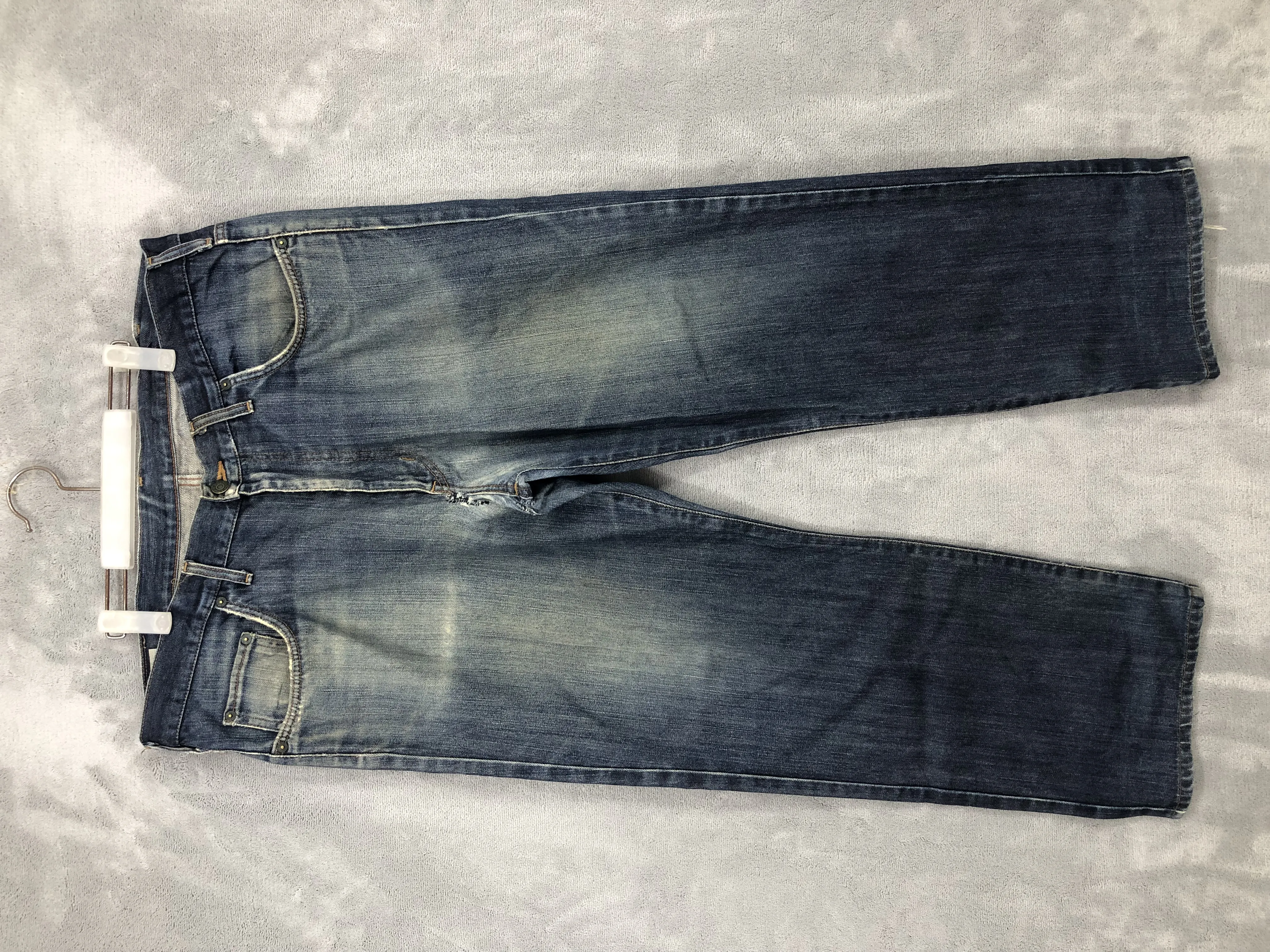 Vintage Edwin 404 Jeans Blue Distressed Denim