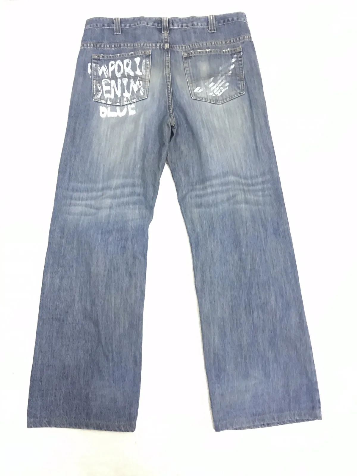 Emporio Armani Denim Blue Distressed Jeans Nice Design