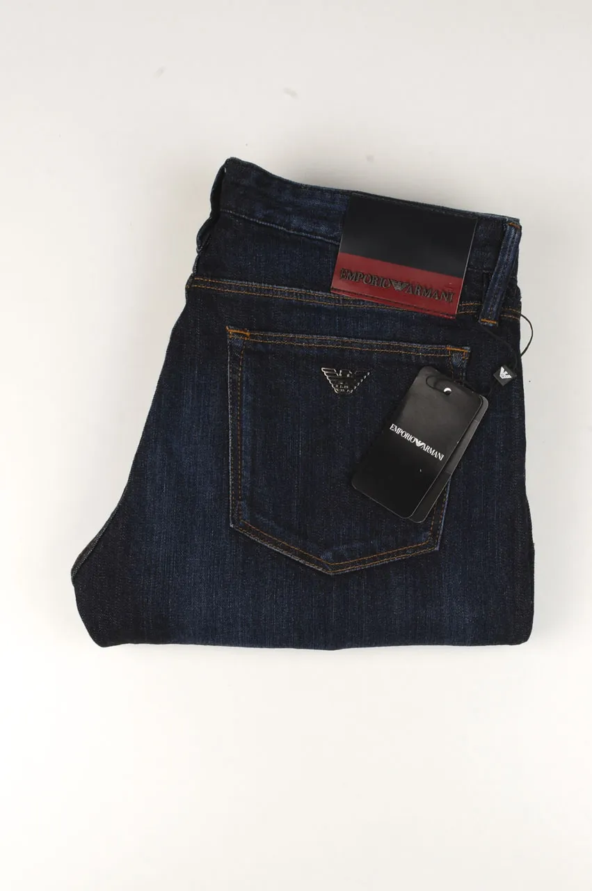 34718 Emporio Armani J75 Slim Fit Dark Blue Jeans size 29