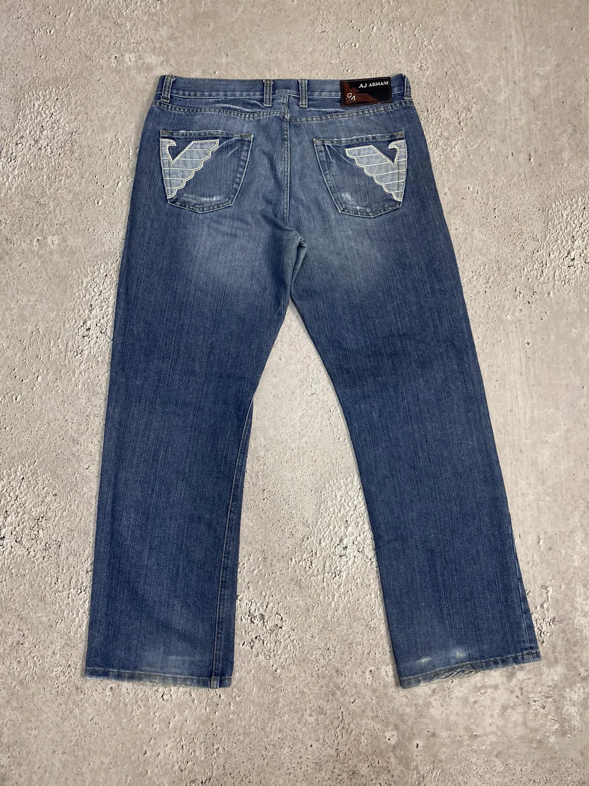 Vintage Y2K logo Archive Armani Jeans denim pants