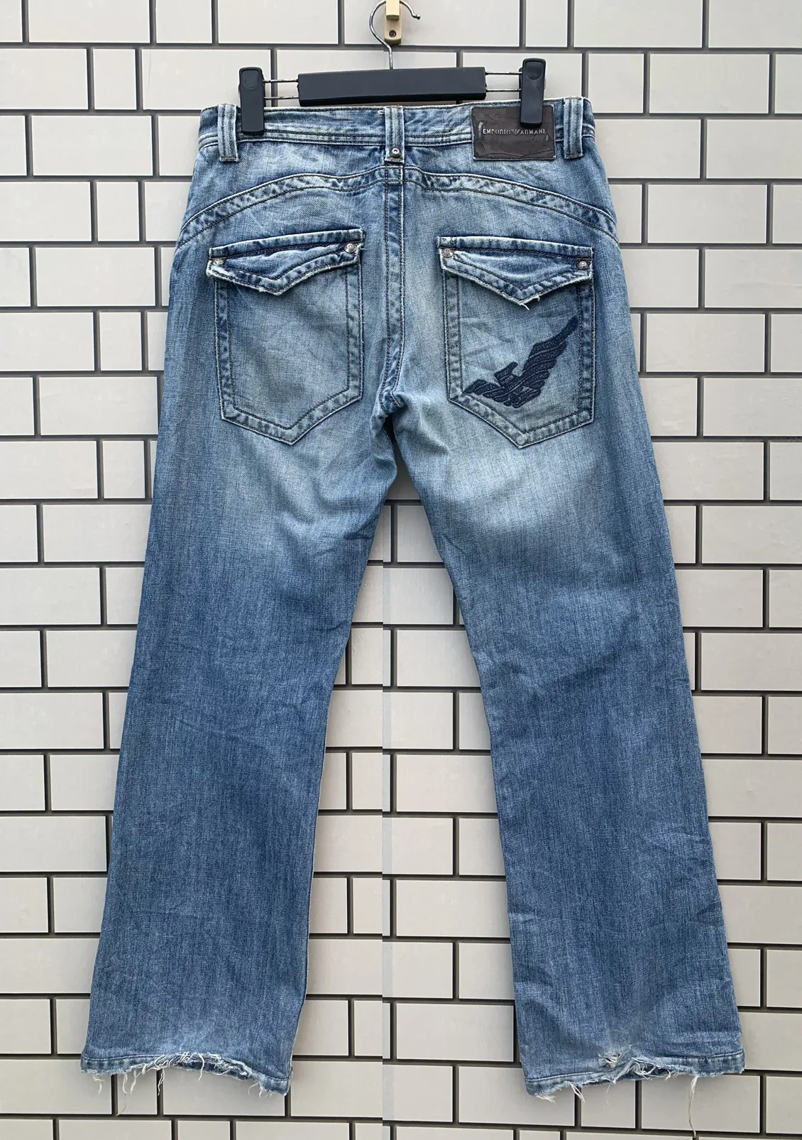 Vintage Emporio Armani Distressed Denim