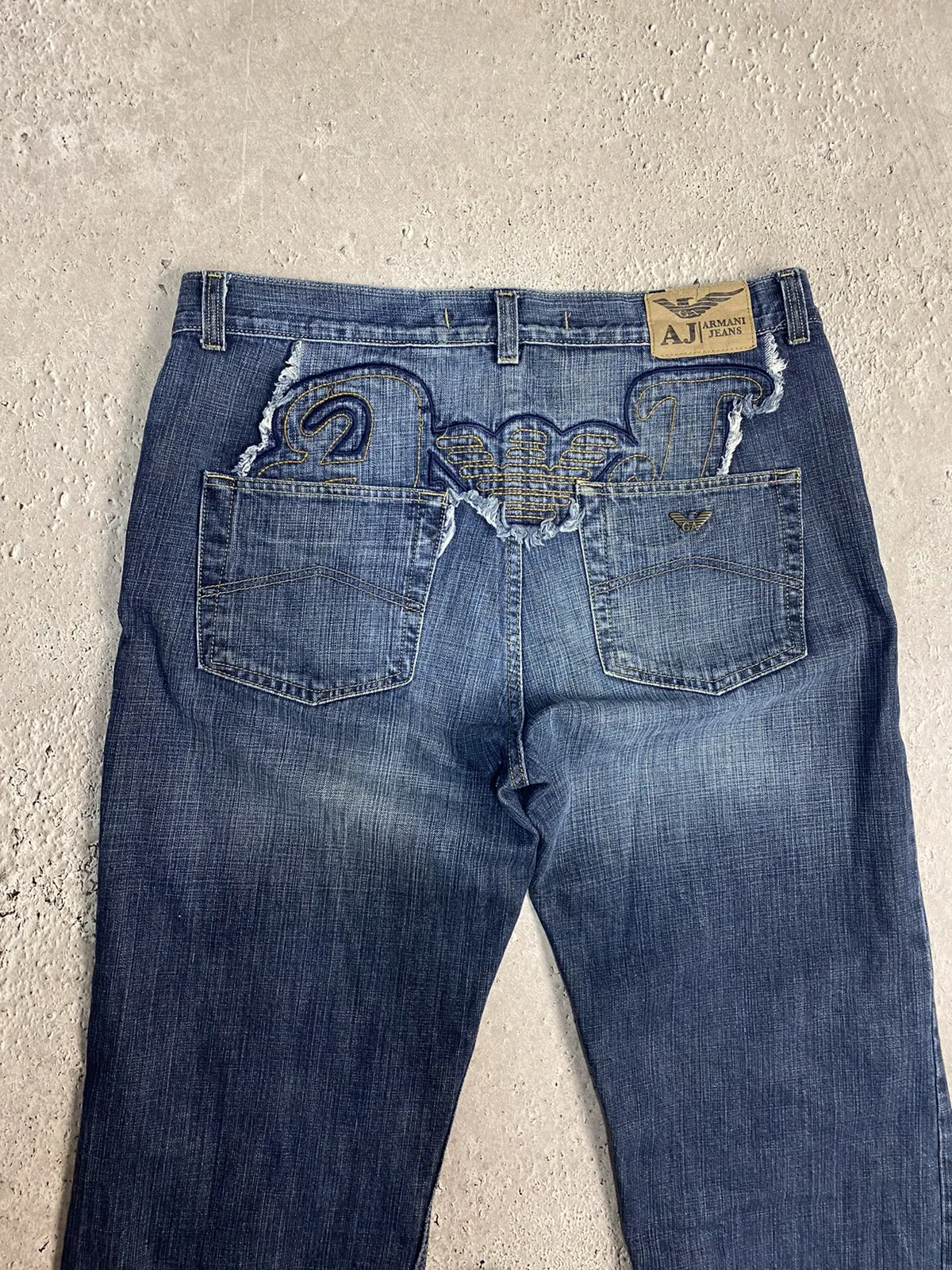 Vintage Y2K denim logo Armani jeans 90s