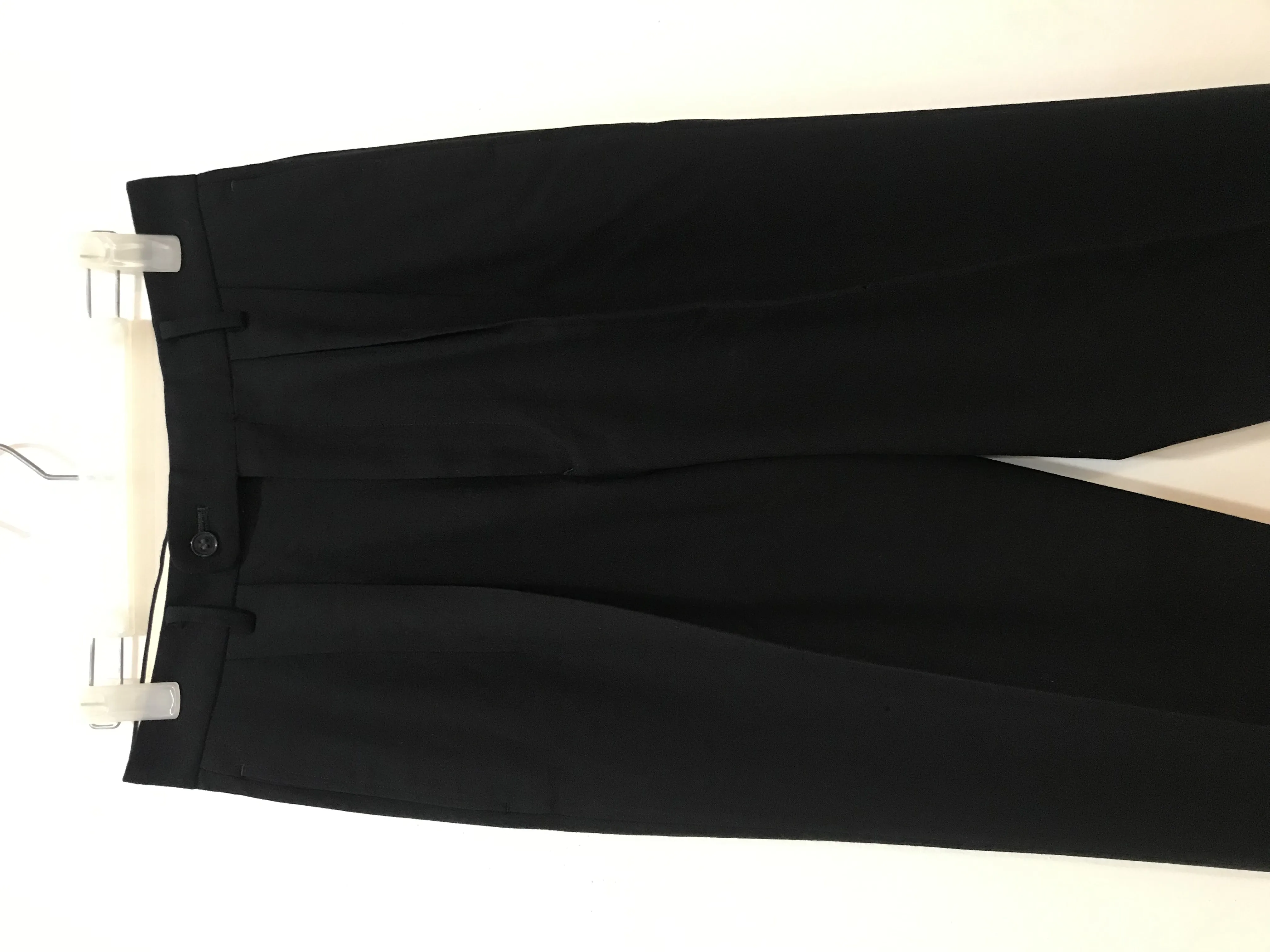 Black Wool Pants W 28 Made in Japan