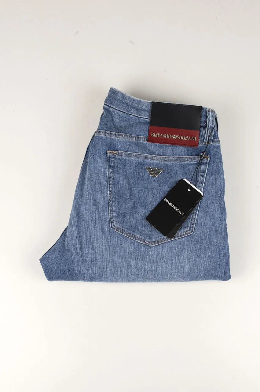 34699 Emporio Armani J100 Slim Fit Blue Men Jeans size 29