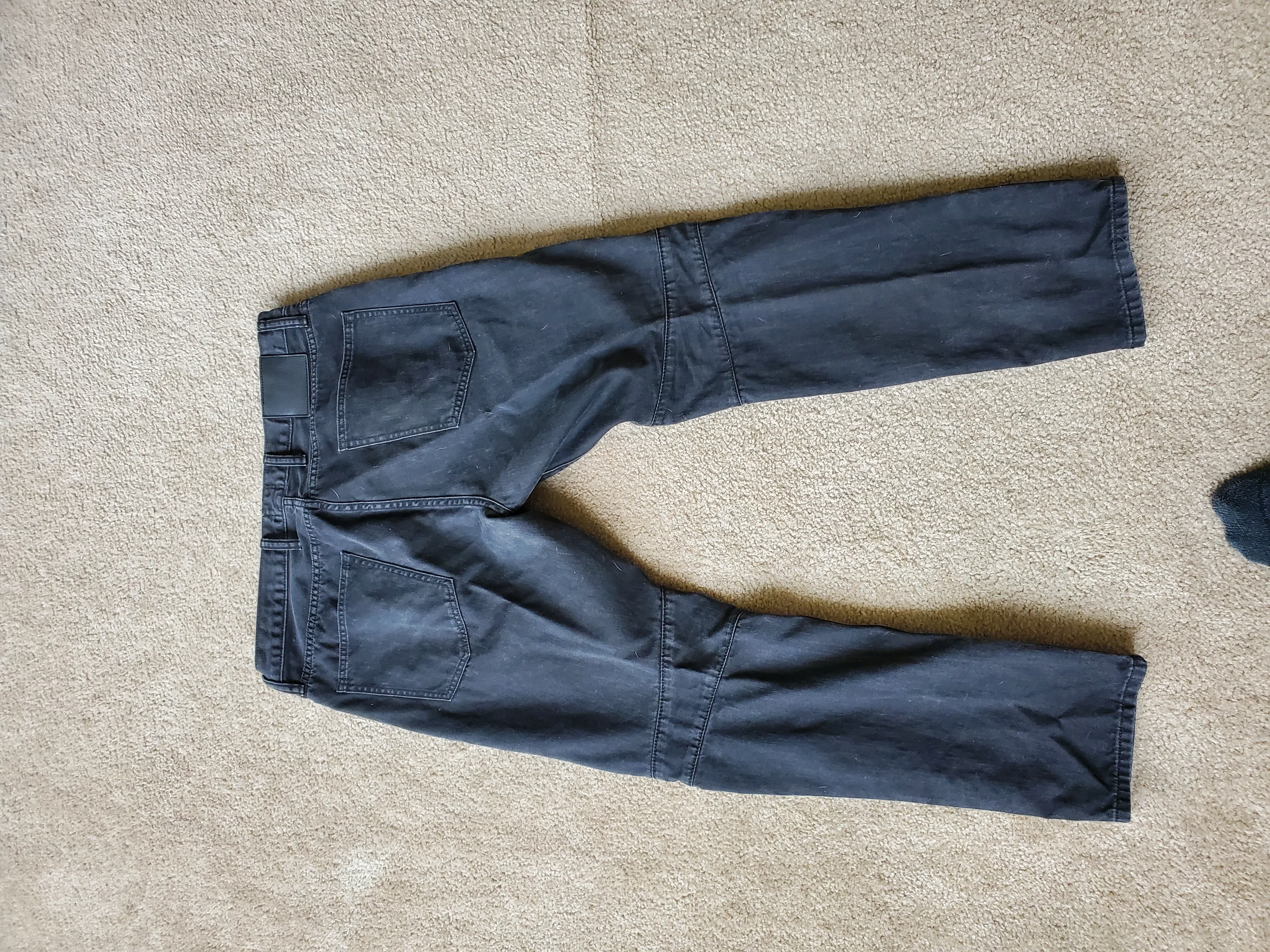 Black Denim Skinny Biker Jeans