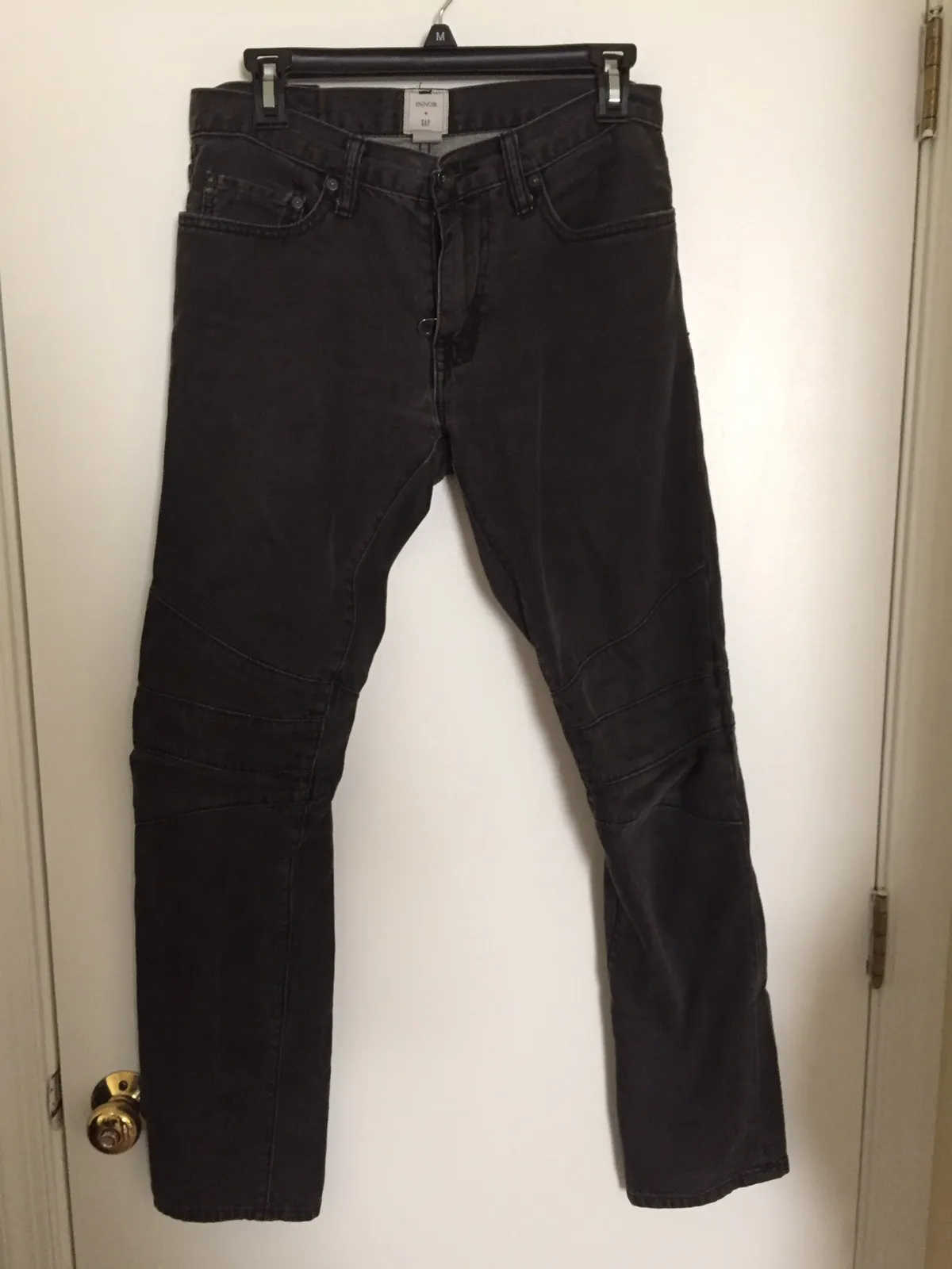 En Noir X Gap: Black Moto-denim