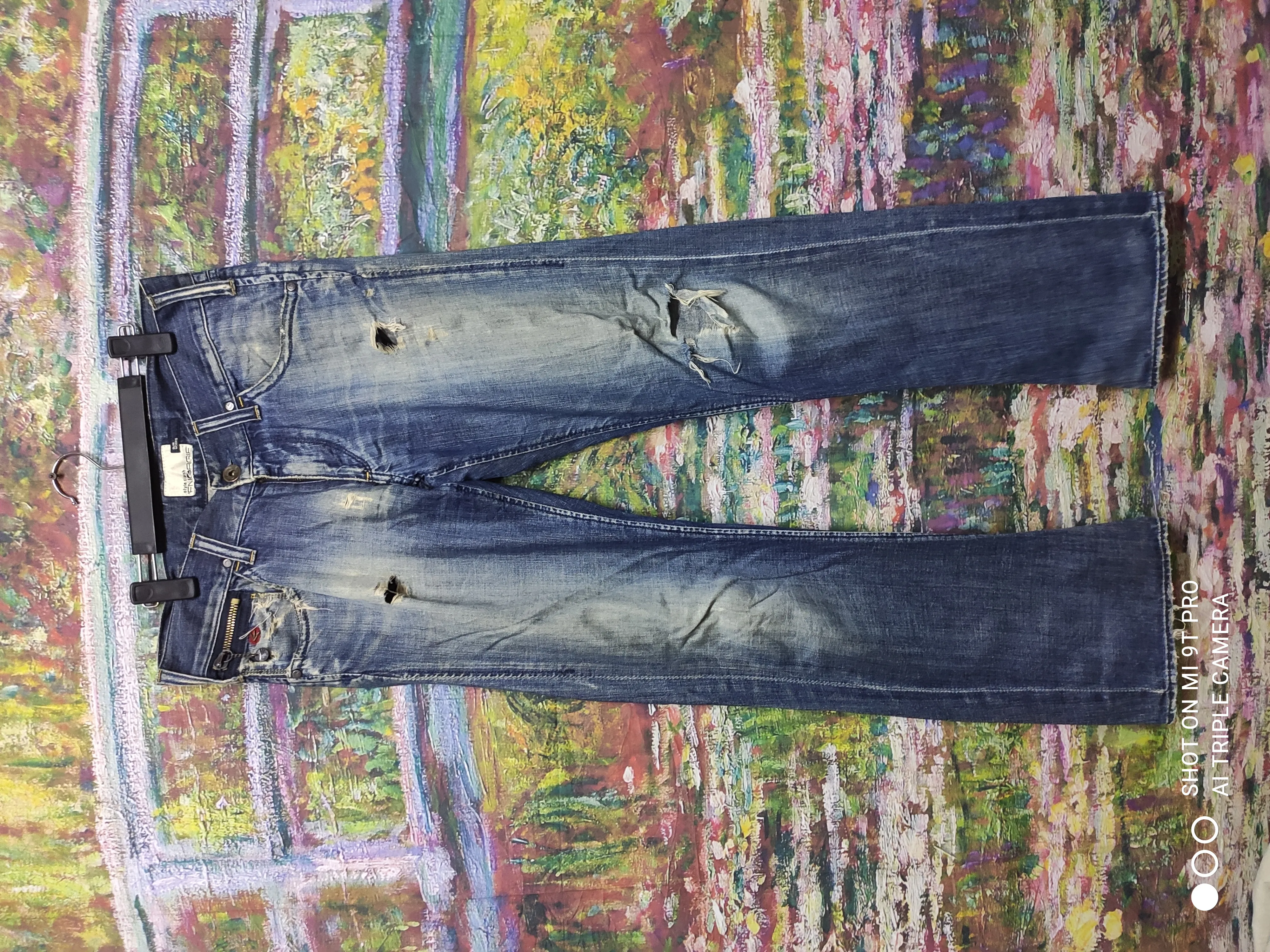 Energie distressed denim slim morris
