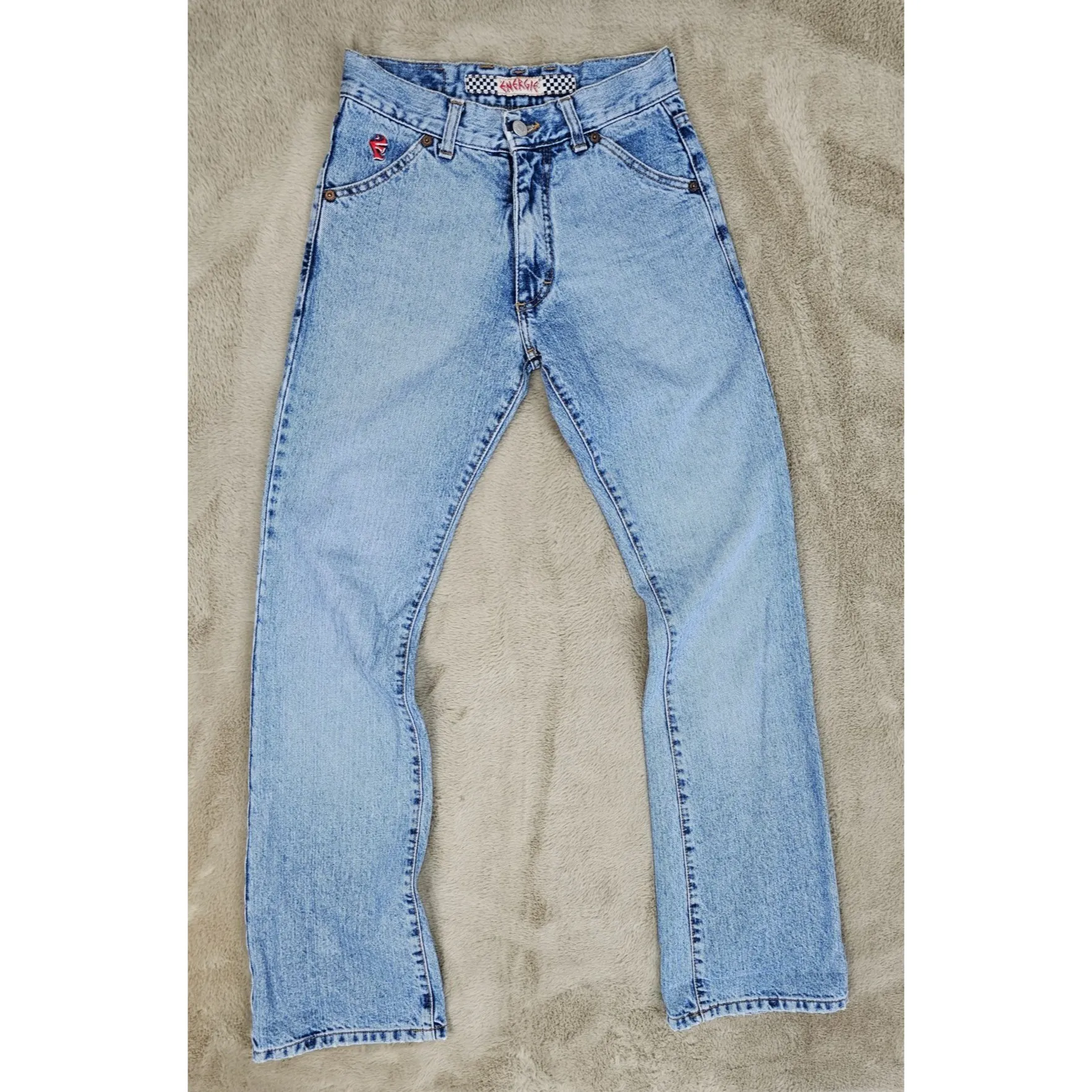 90's Vintage ENERGIE Wicky Concepts Light Wash Blue Jeans