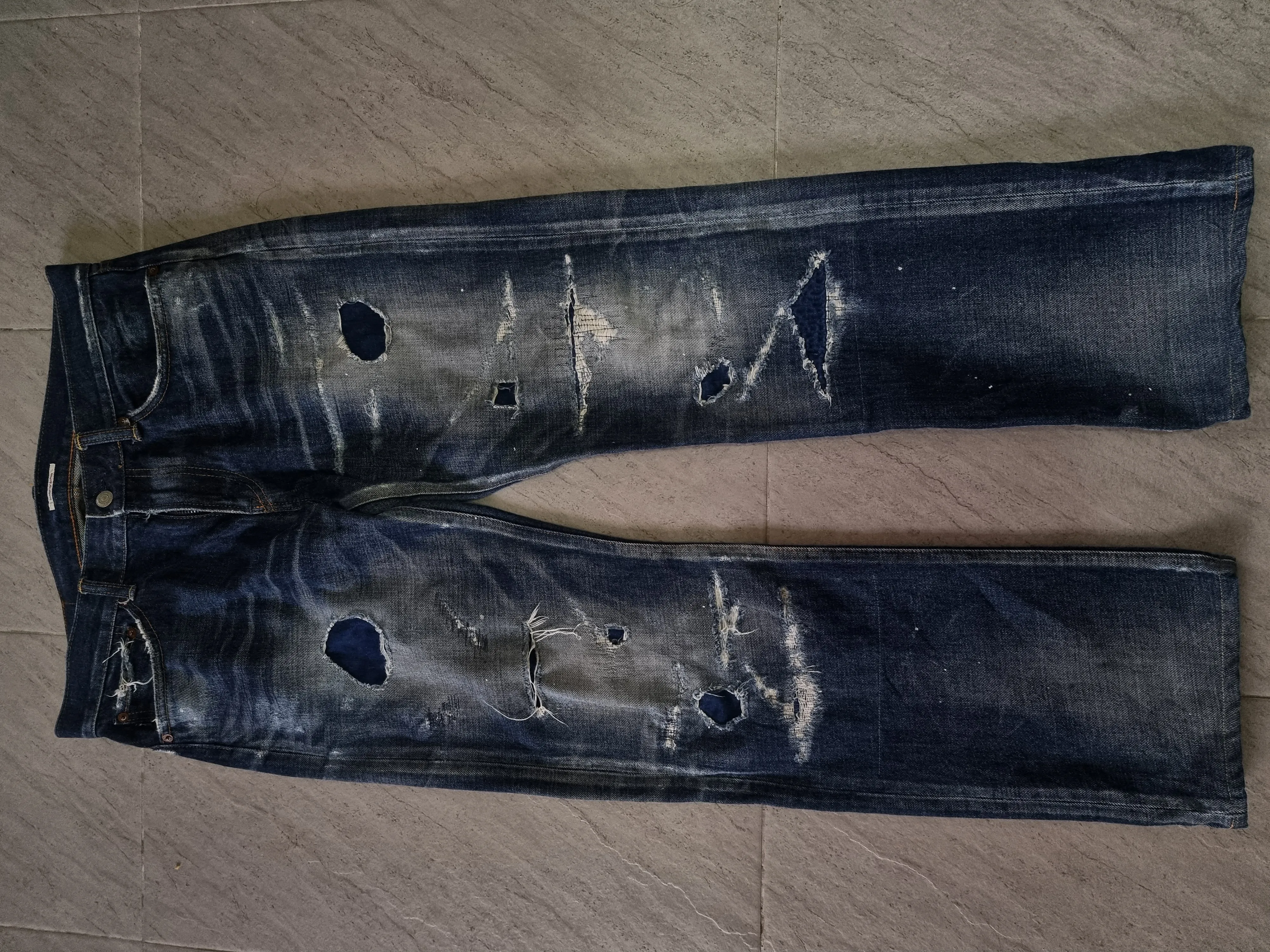 ETERNAL JEANS JAPAN 36X32 NICE FADED evisu levis north
