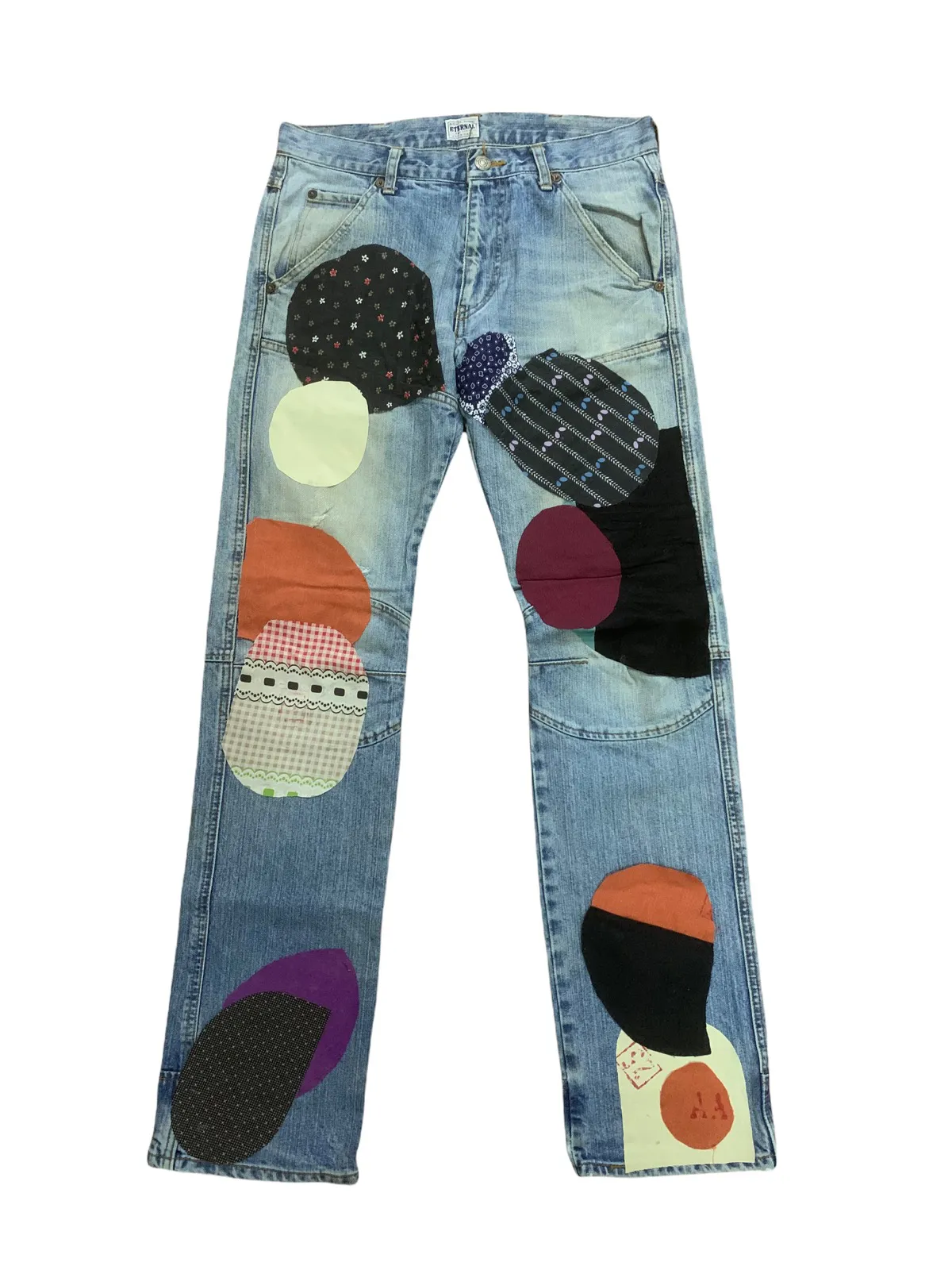 🔥Vintage Eternal Patchwork Denim Jeans Kapital Style
