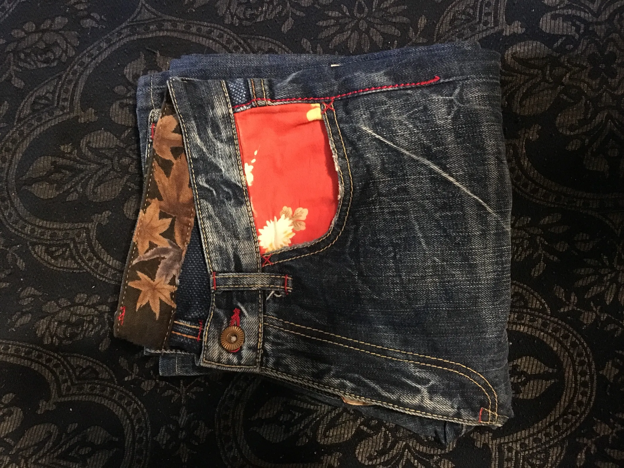 Vintage Eternal Deconstructed Patchwork Japanese Denim Pants