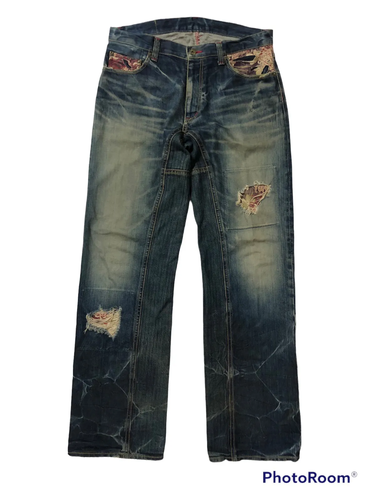 RARE!! JAPANESE BRAND ETERNAL DISTRESSED JEANS NO. 24289