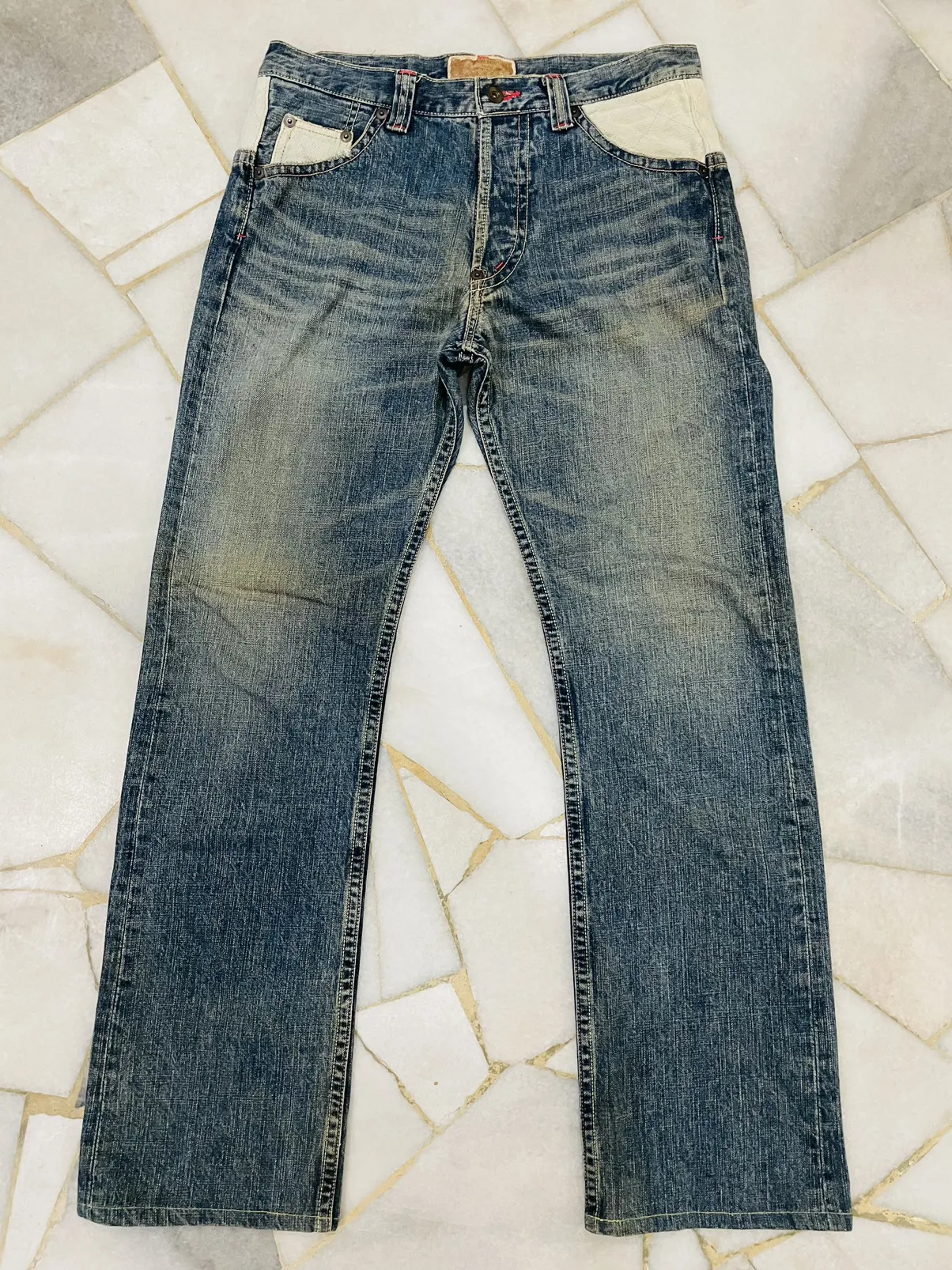 Rare Denime Mizra Jeans Kyoto Sukajan Koi Japanese Design