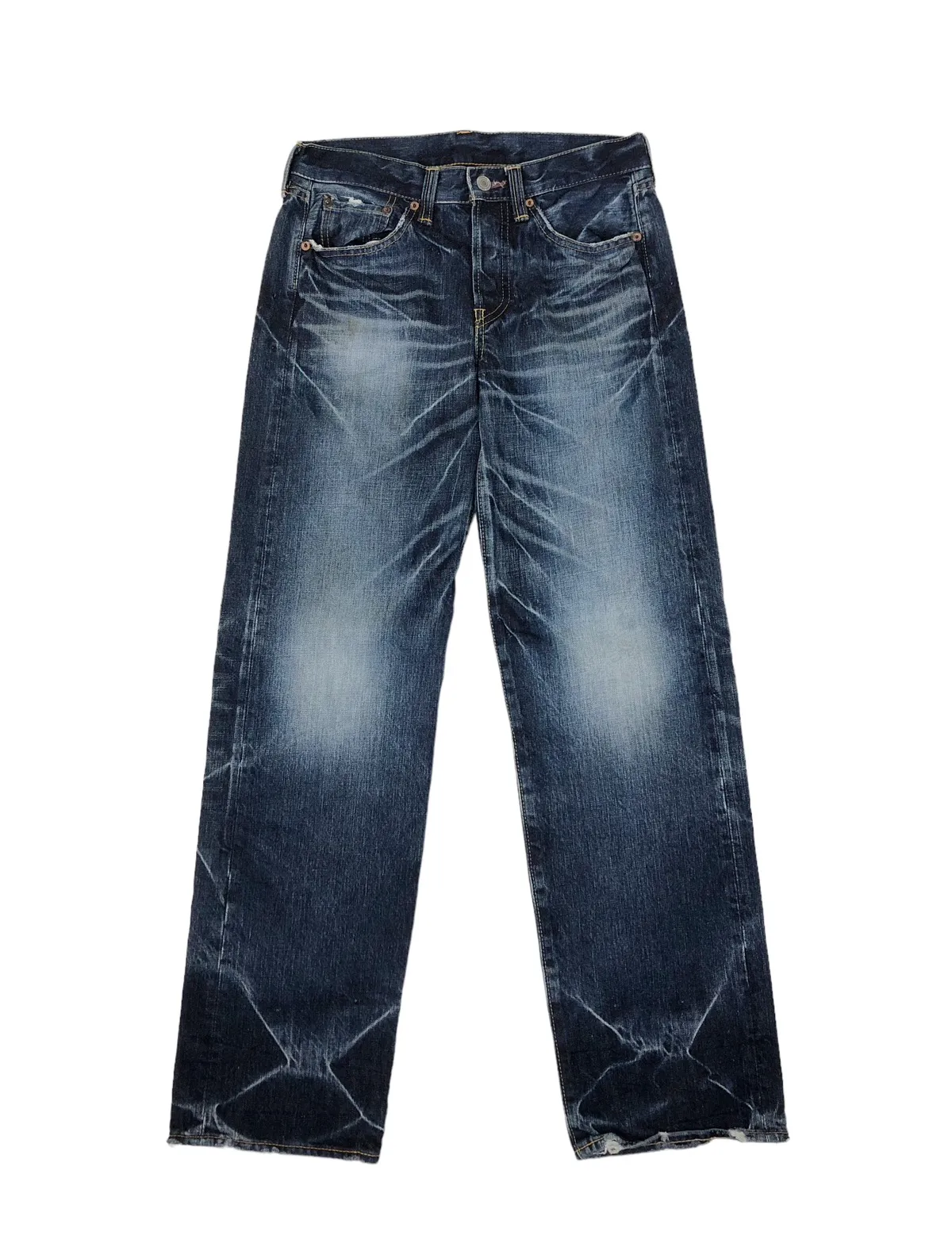 Eternal Deep Blue Stone Wash Denim Jeans