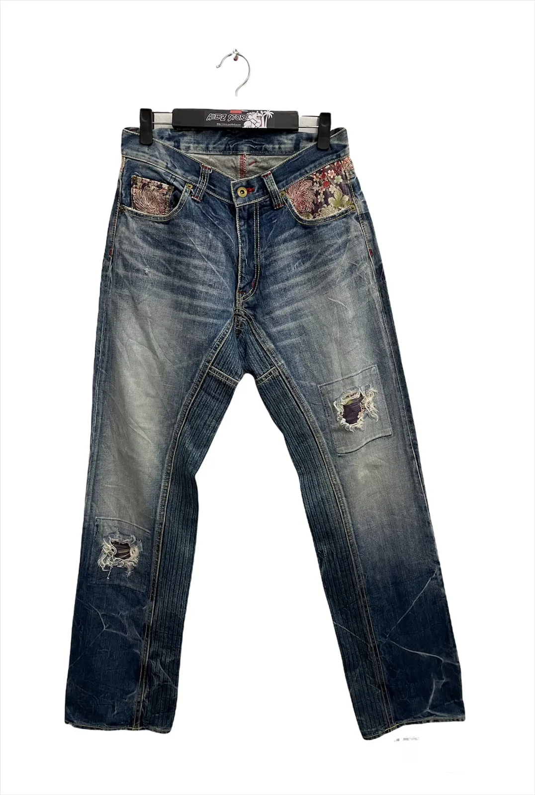 Eternal Denim Boro Sashiko Patchwork Jeans Made in Japan