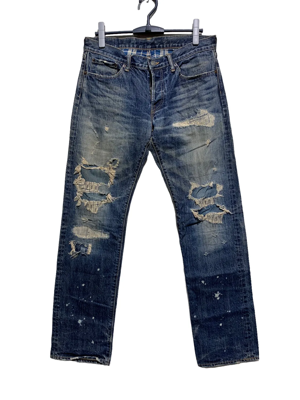 🔥ETERNAL JAPAN DISTRESSED PATCHWORK DENIM W32