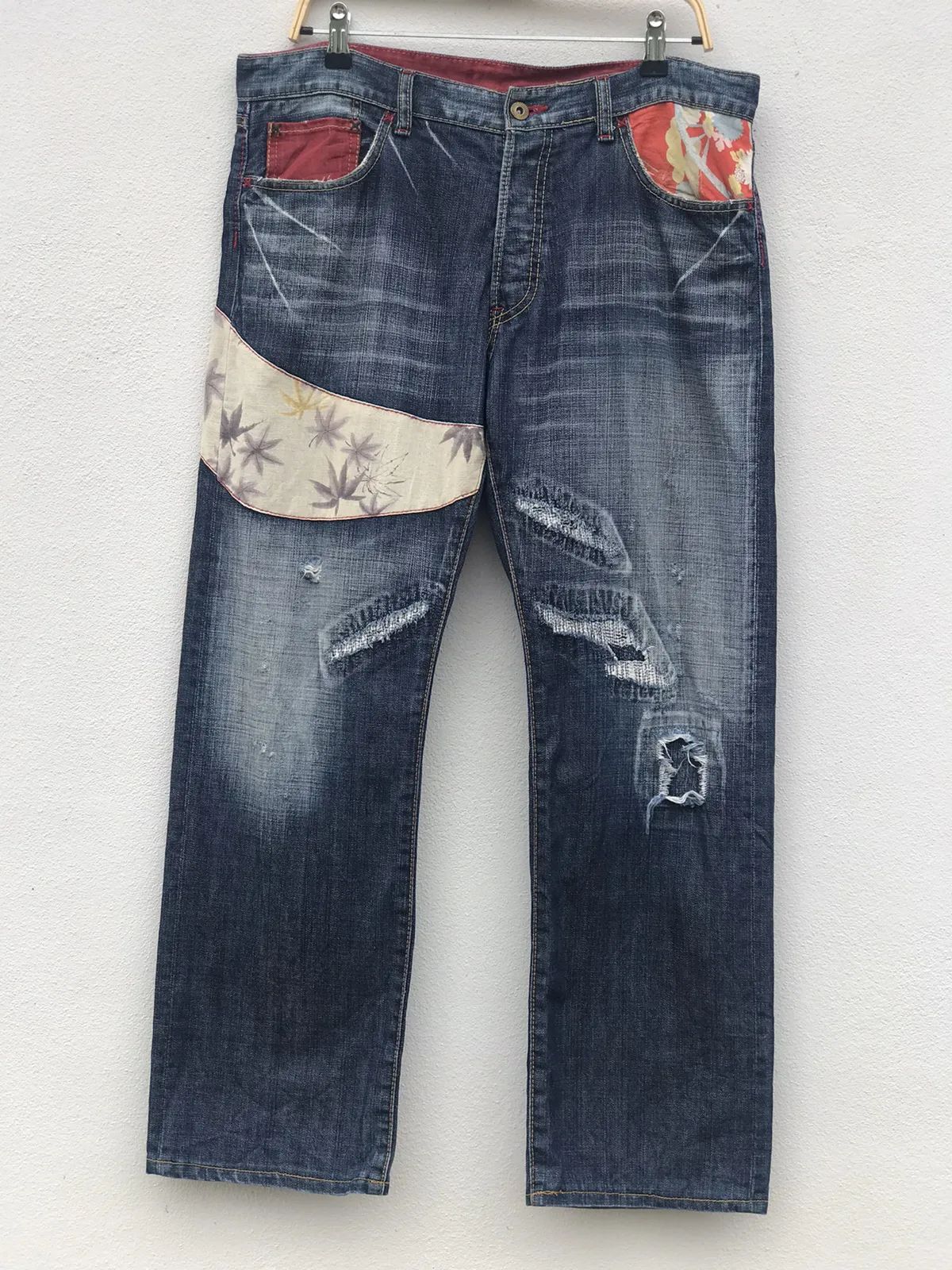 Eternal Patchwork Jeans Indigo
