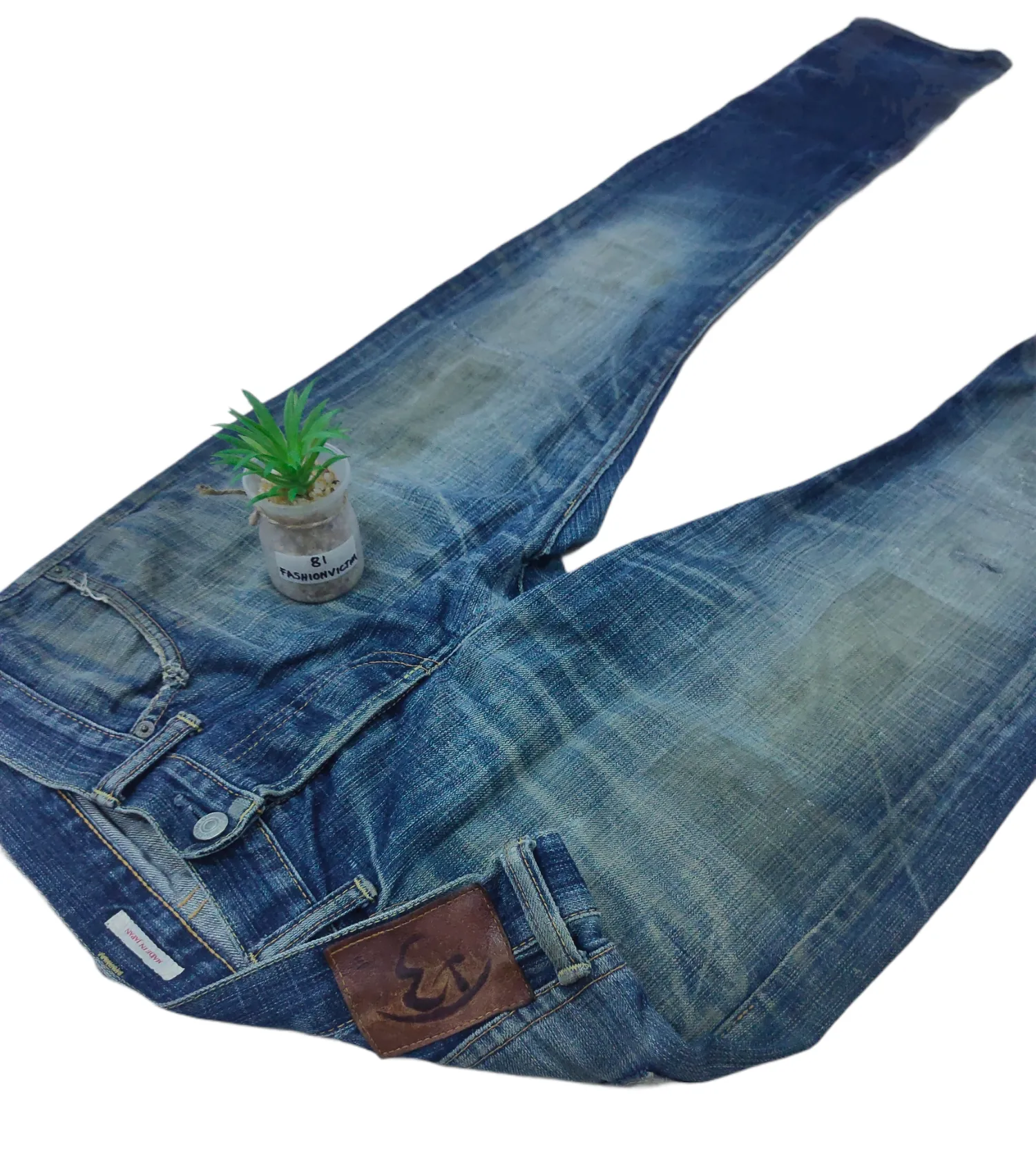 Eternal Japan Distressed Patch Work Denim Jeans