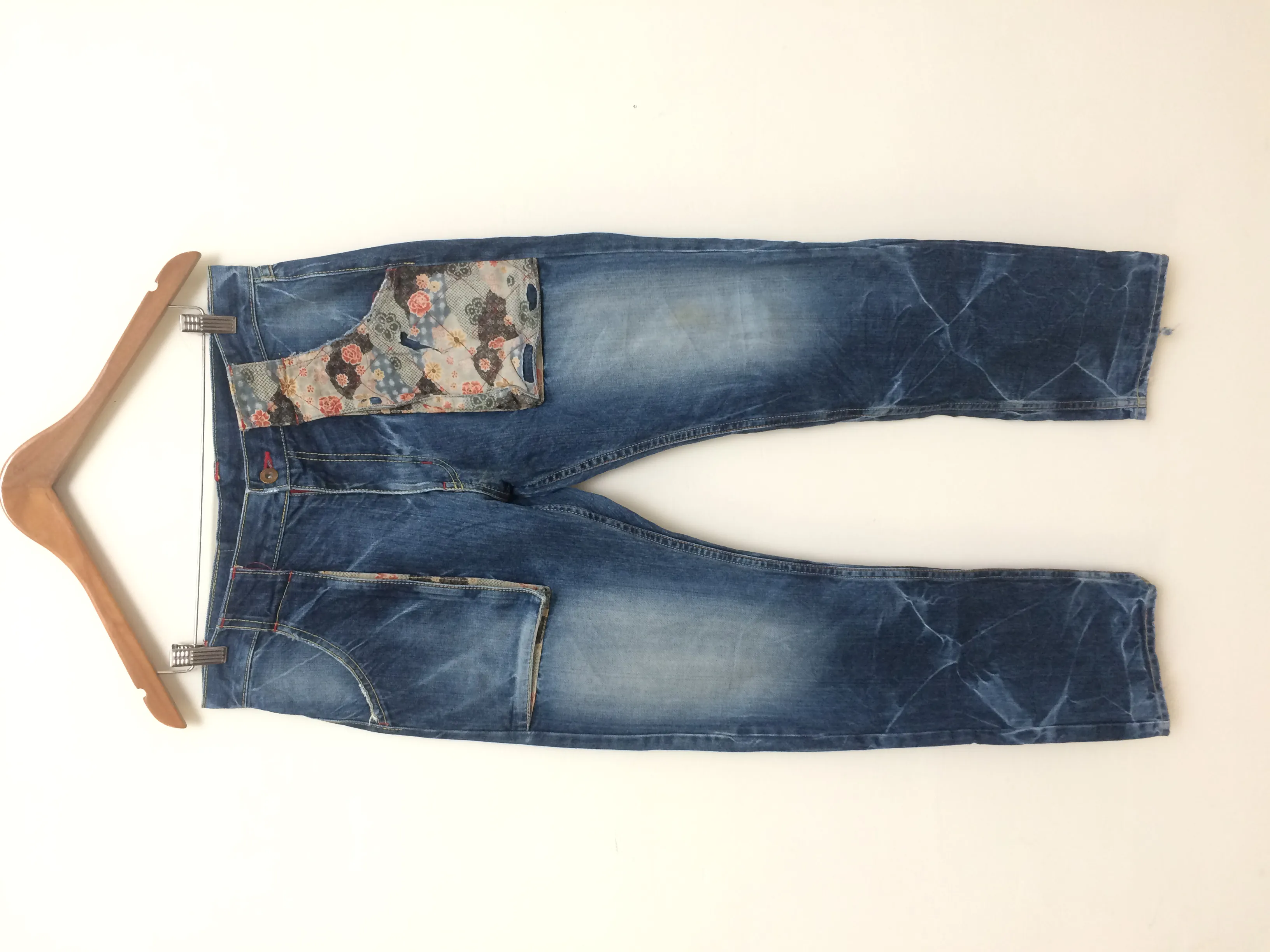 Eternal Japanese Brand Faded Denim Jeans