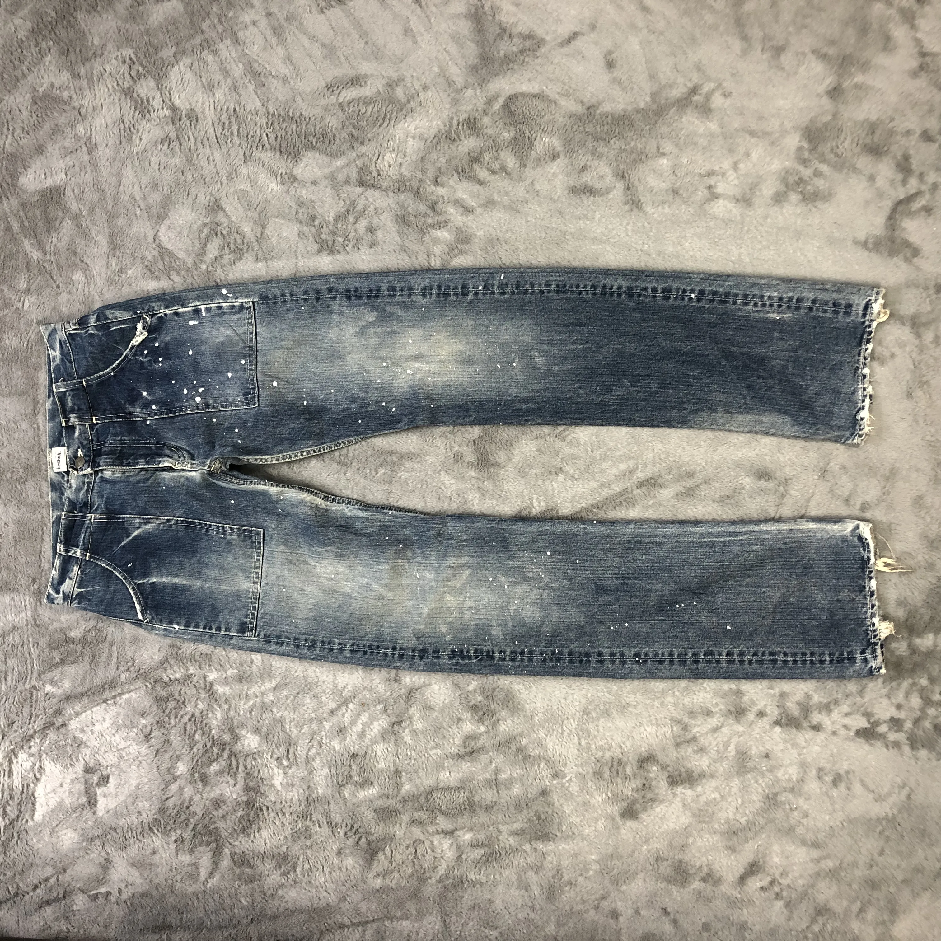 ETERNAL BITCHU KURASHIKI SPLATTER DISTRESS DENIM #6128-220