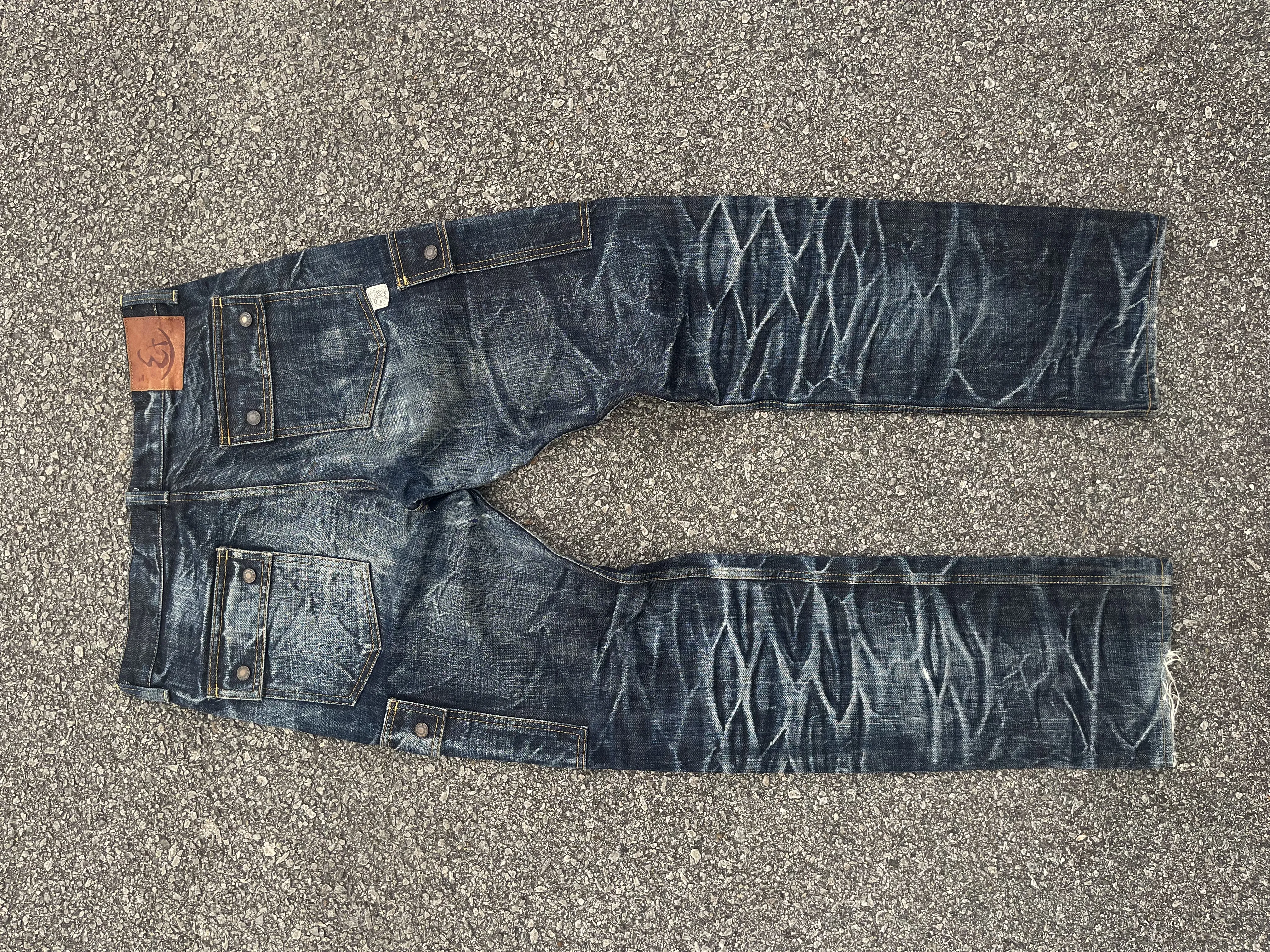 Eternal Cargo Jeans Selvedge Great Honeycomb