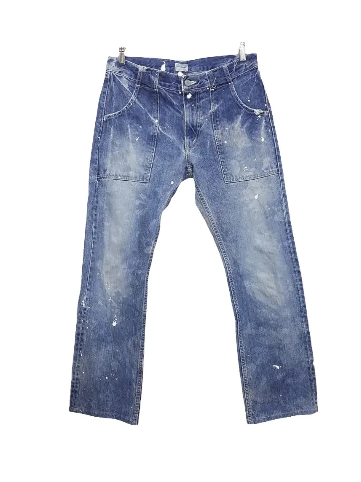 ETERNAL BITCHU KURASHIKI Dispersed Scatter Paint Denim
