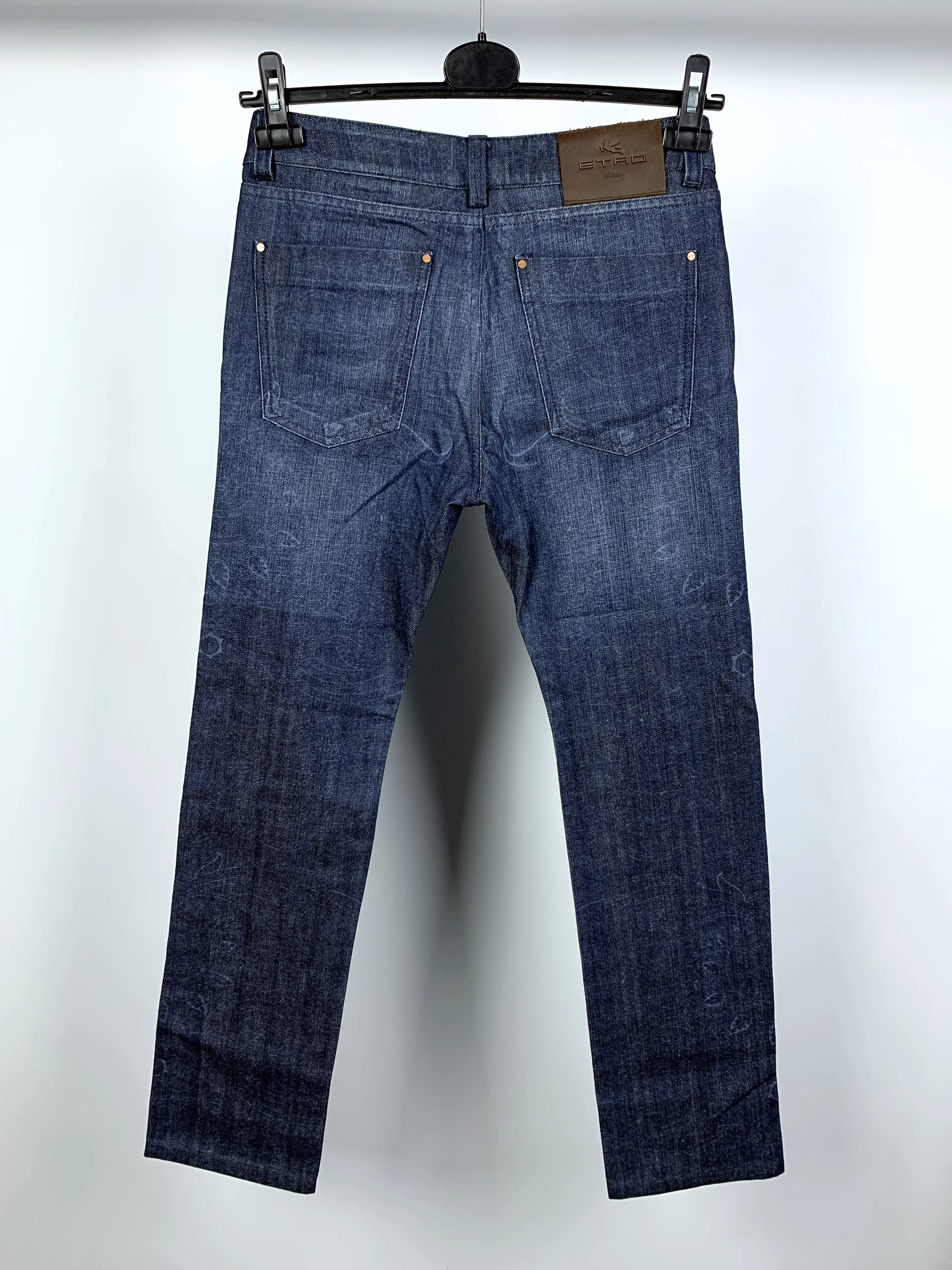 Etro Milano Luxury Denim Tapered Jeans,Pants,RRP300£