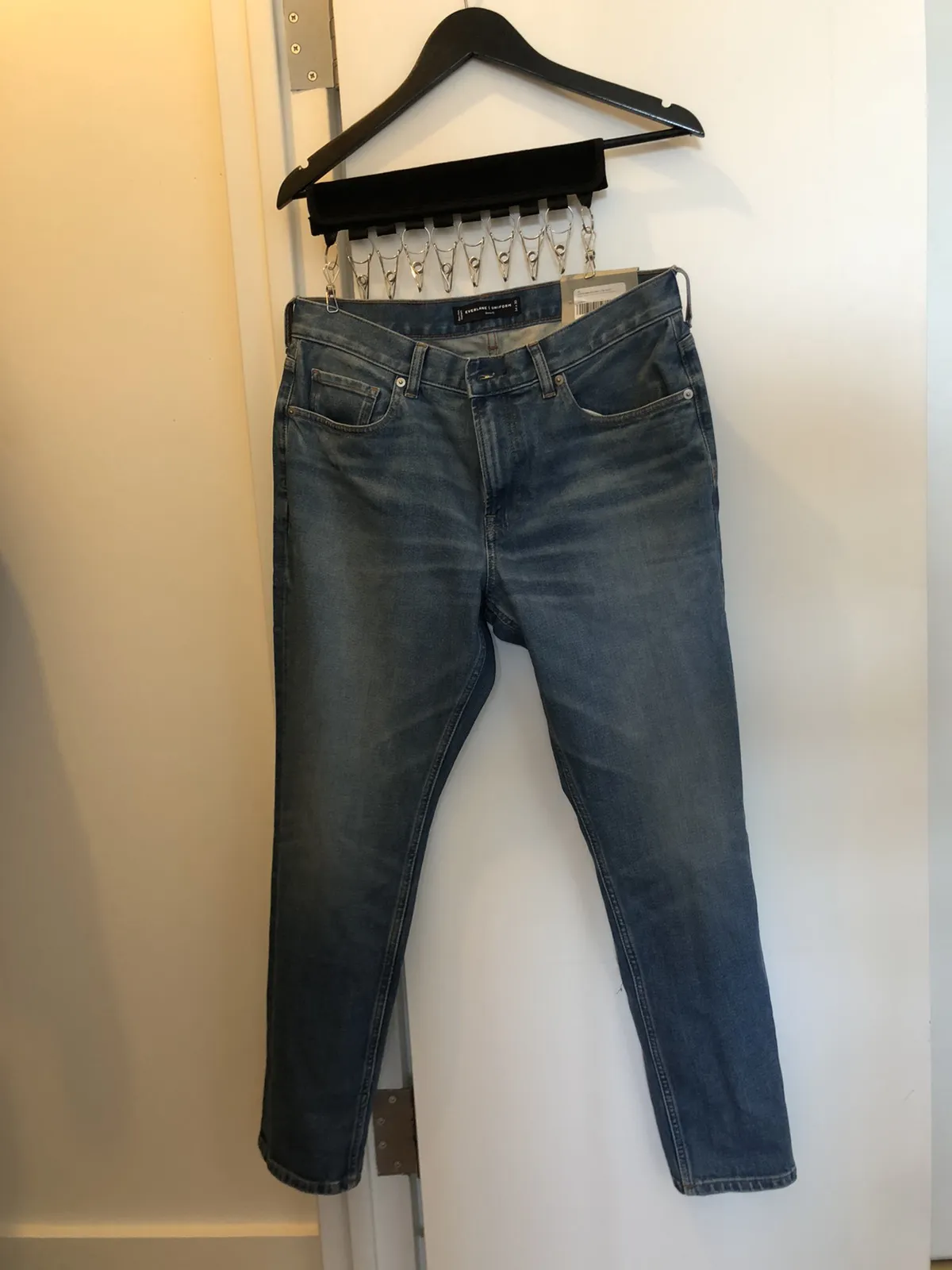 Everlane skinny fit uniform denim pants