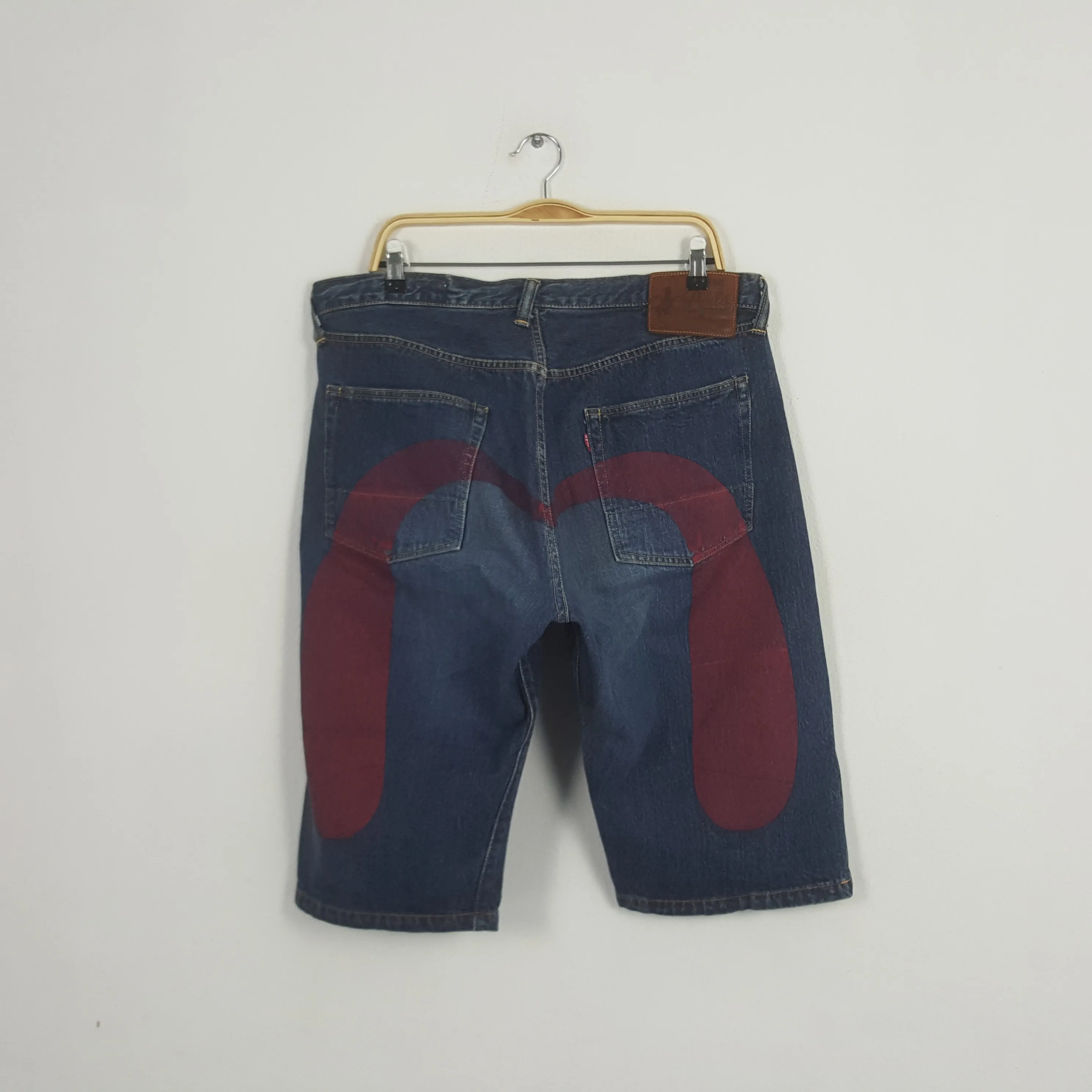 Vintage Evisu Japanese Brand Custom Short Denim Jeans