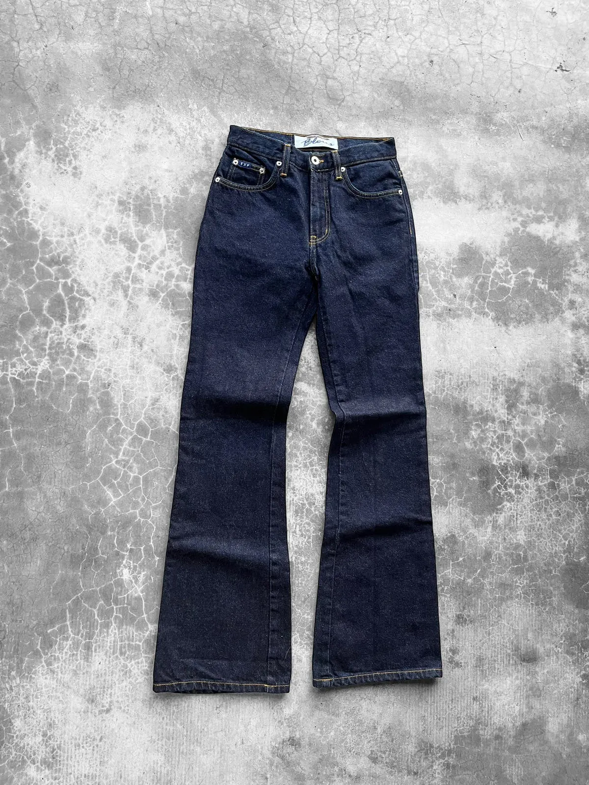 Vintage Express Flare Bootcut Raw Denim Jeans