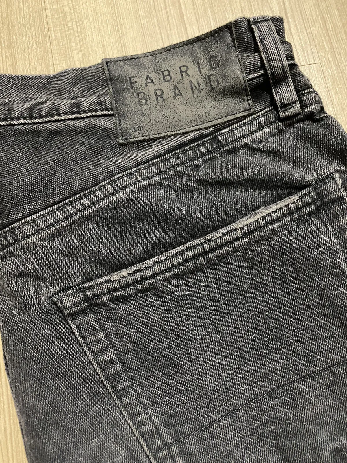 Fabric Brand & Co. - black lightly distress jeans