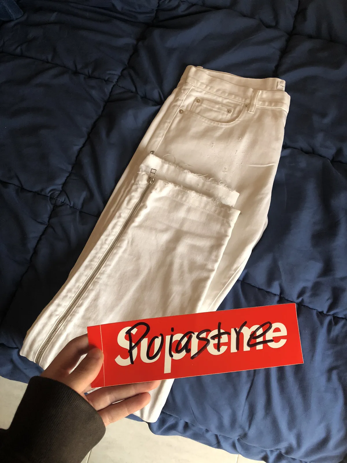 Faith Connexion white denim