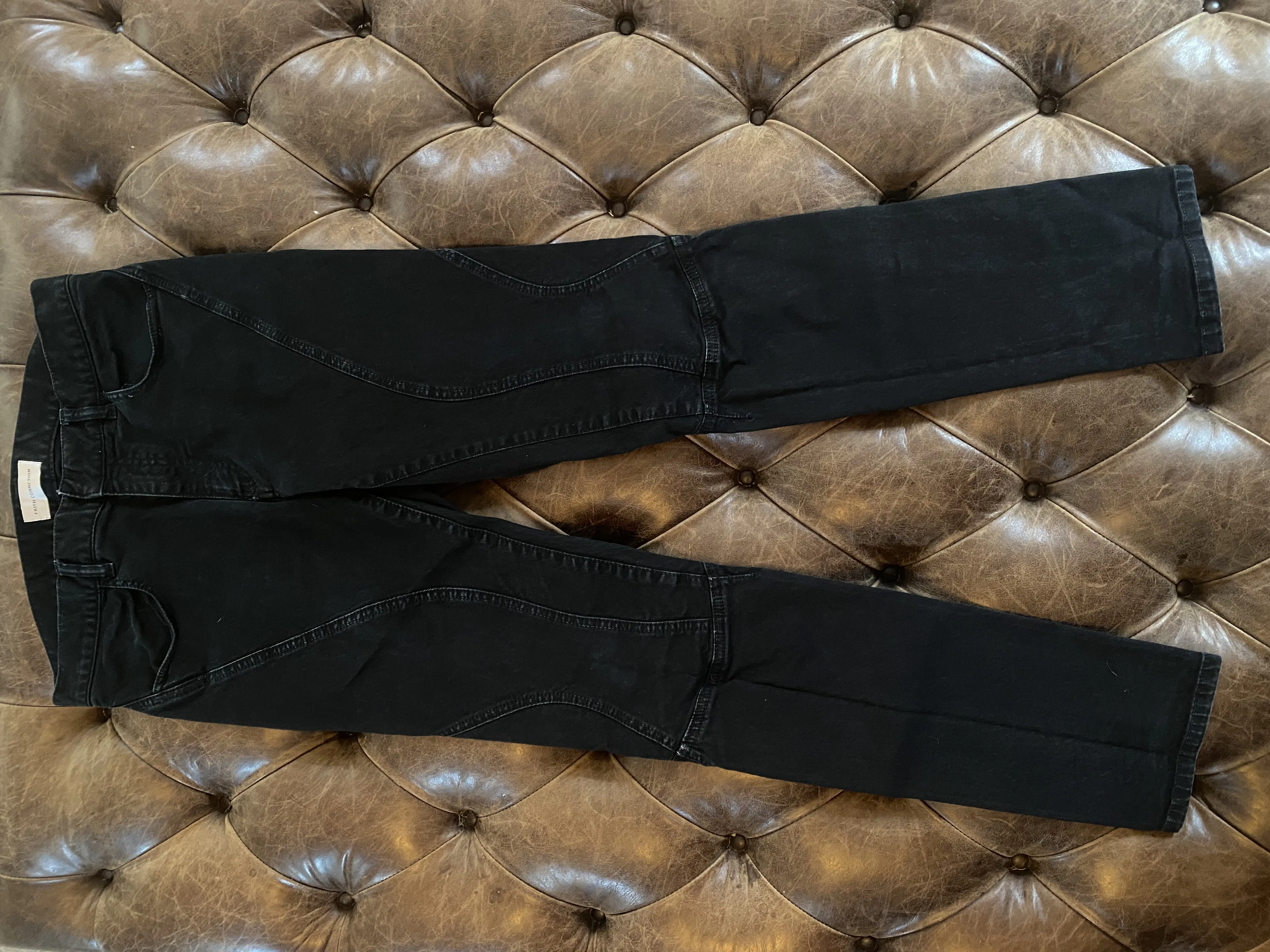 Faith Connexion Black Panel Jeans