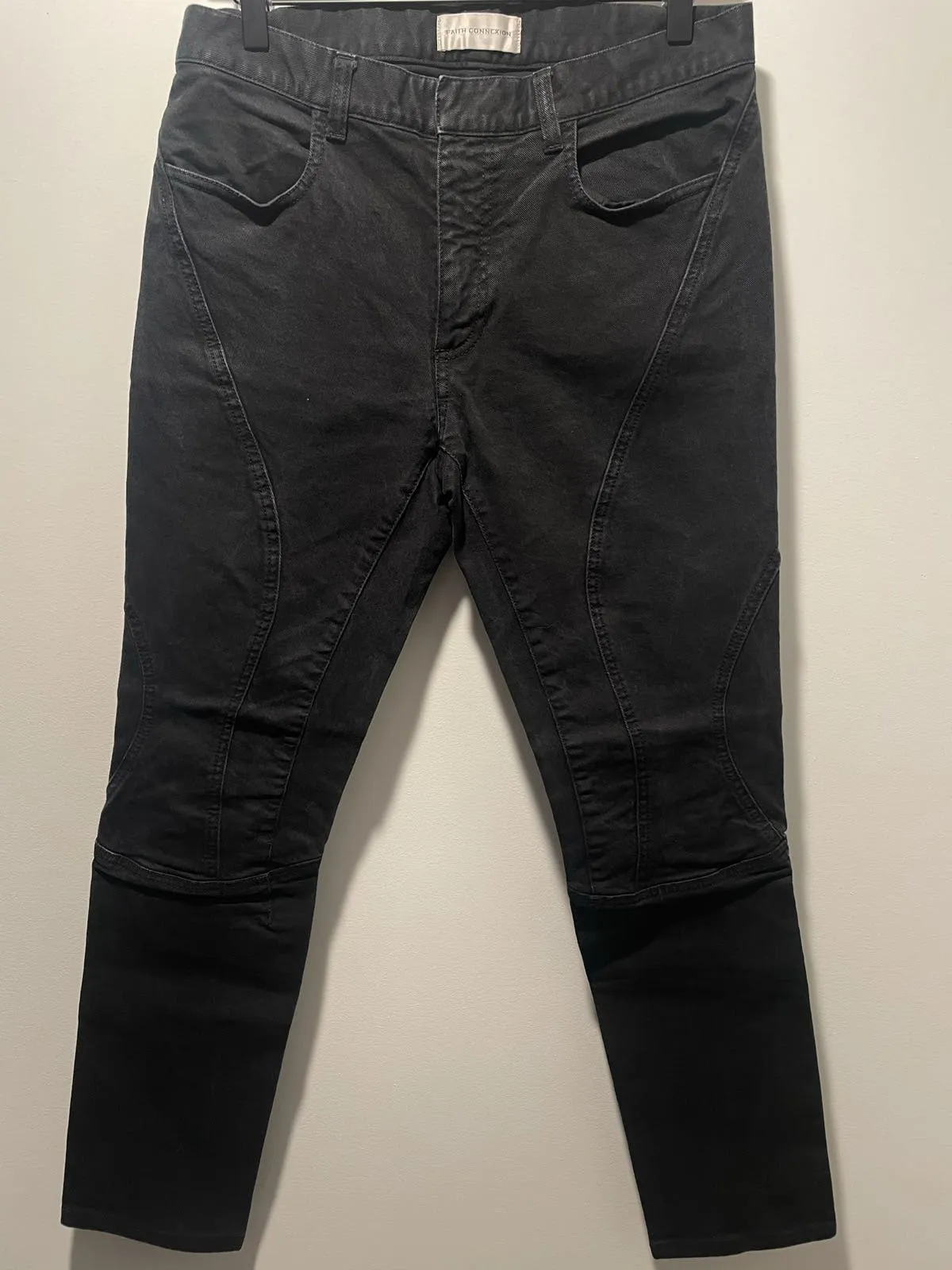 Faith Connexion Black Panel Denim